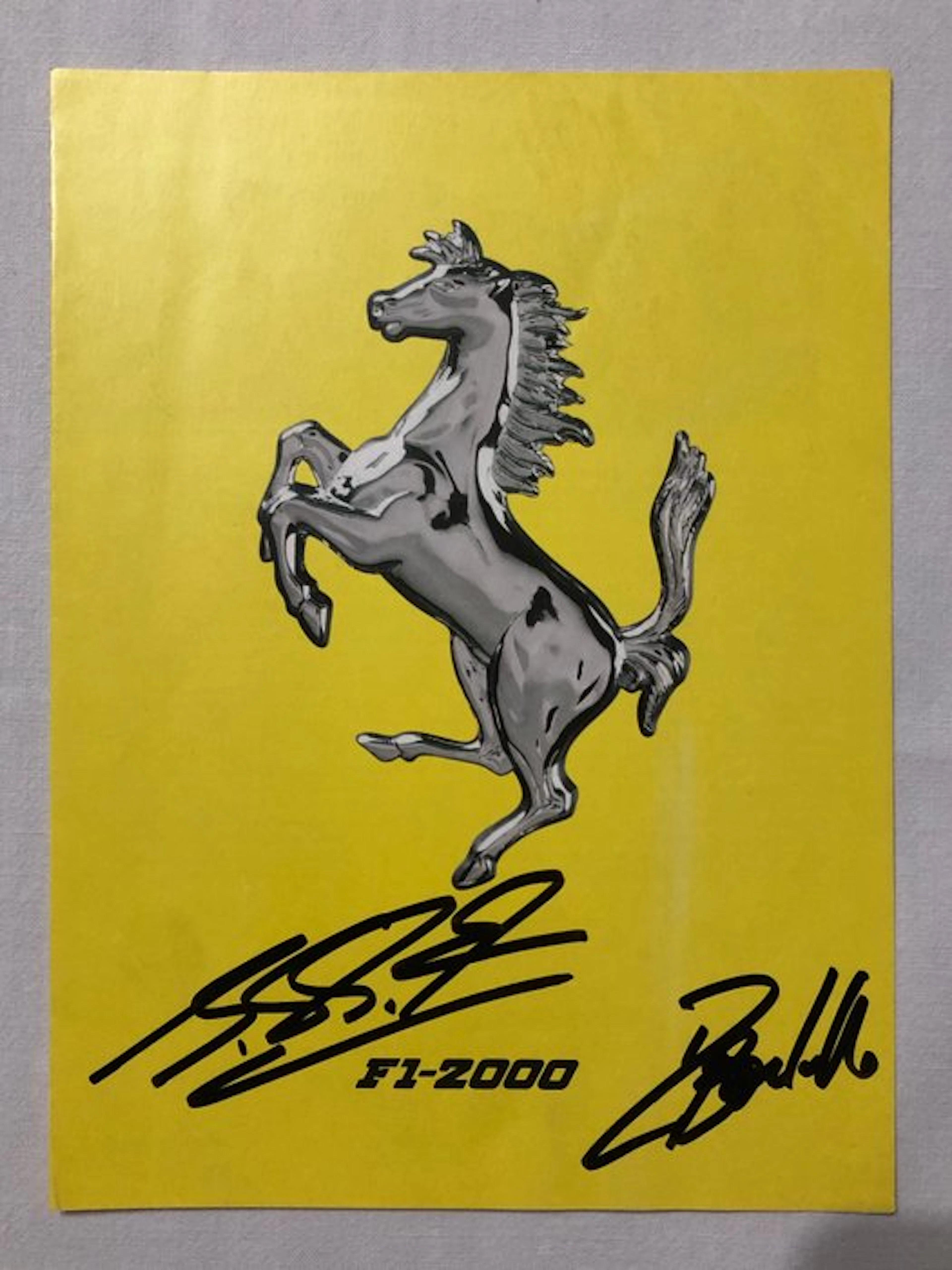 Ferrari - Michael Schumacher and Rubens Barichello - 2000 - Brochure