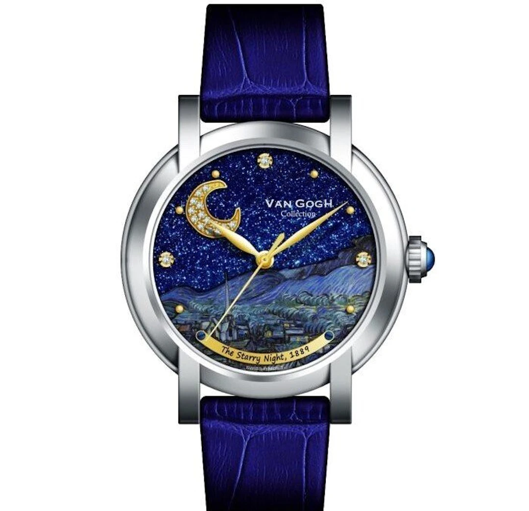 van Gogh - The Starry Night - 3 Diamonds - Swiss - Official - New - Men - 2026