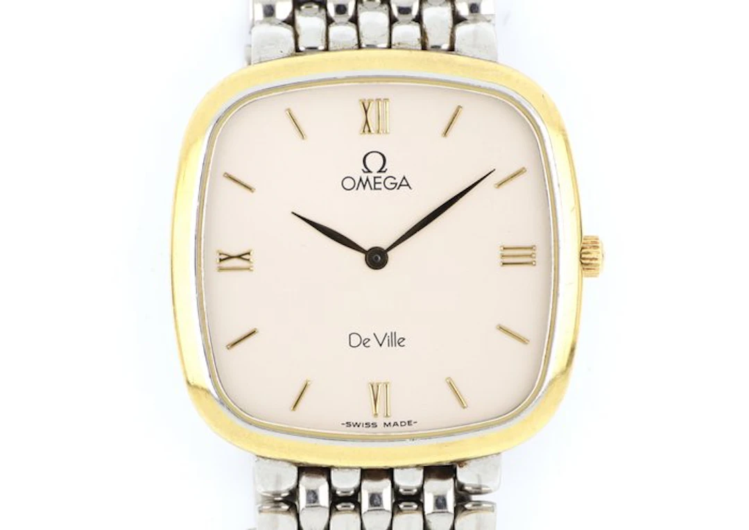 Omega - De Ville Quartz Cushion Two-Tone - No reserve...