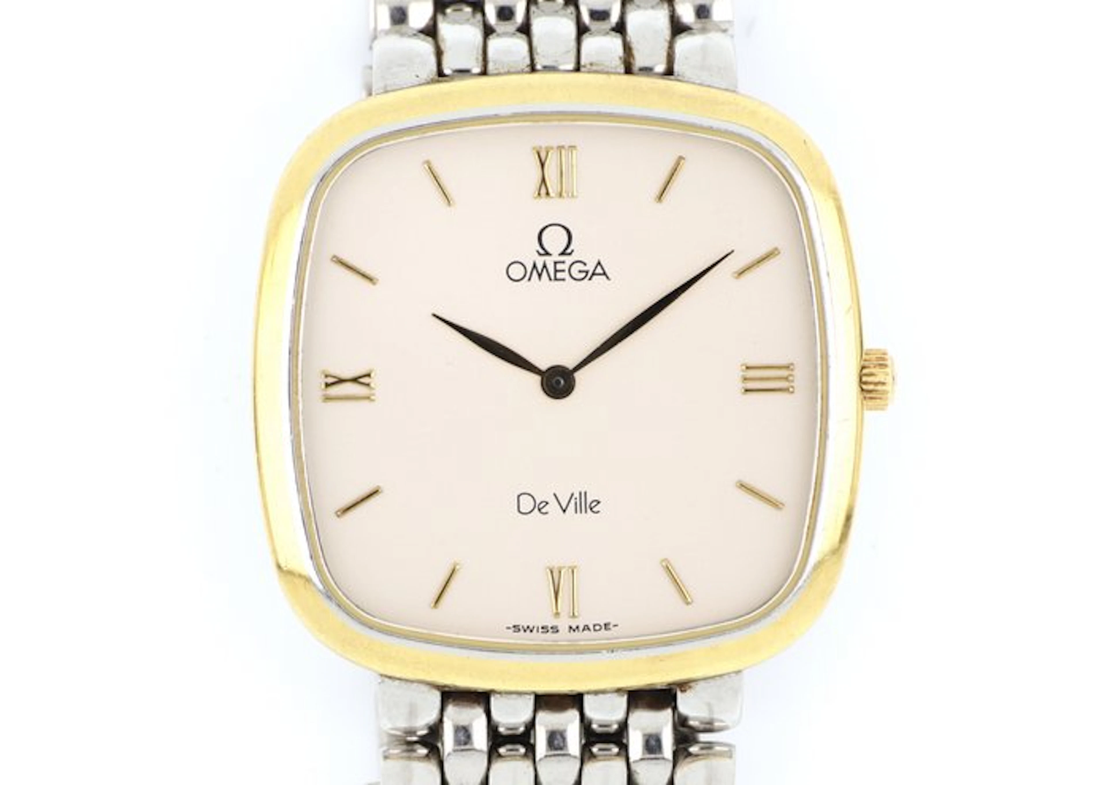 Omega - De Ville Quartz Cushion Two-Tone - No reserve...