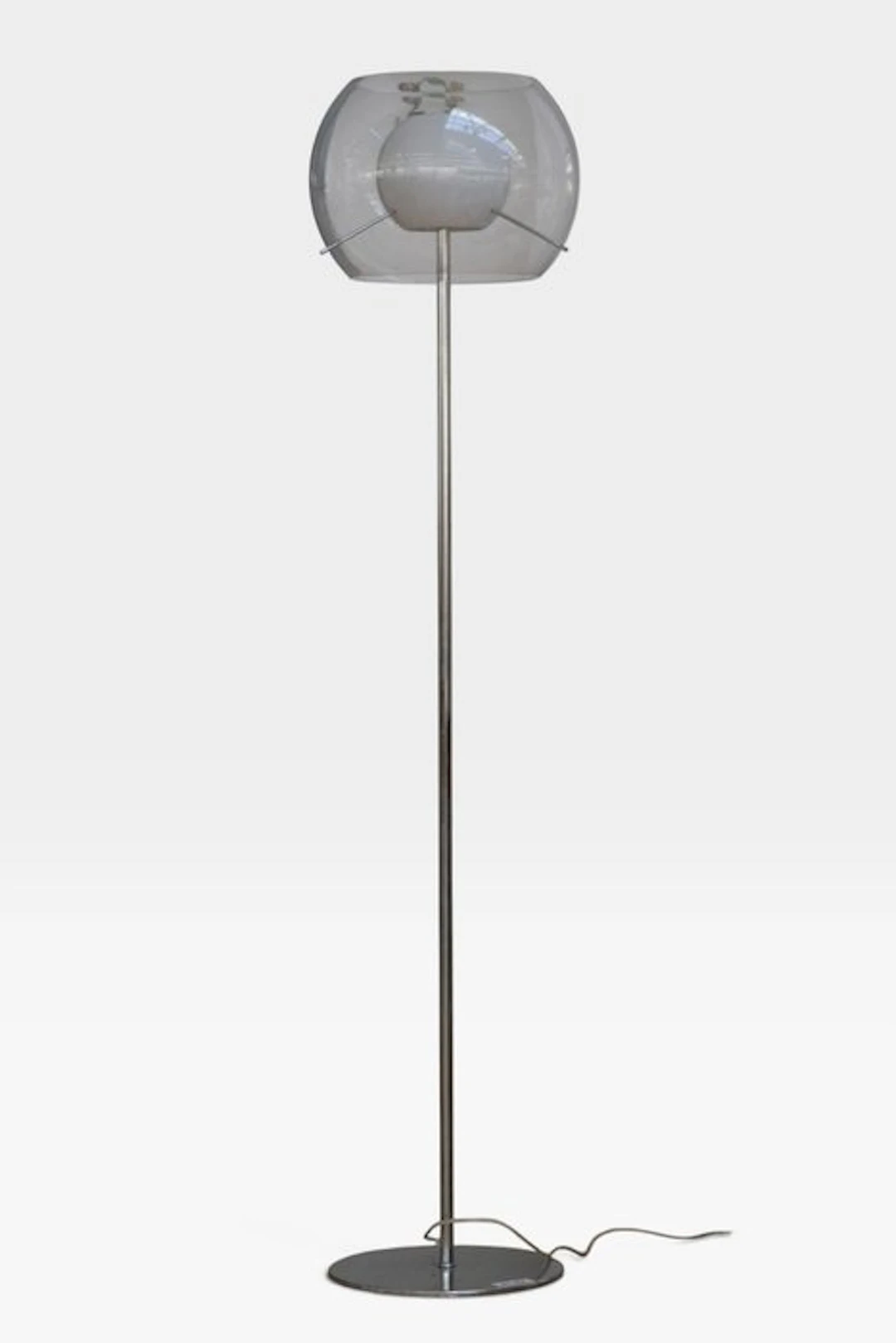 Lamp - Glass, Chrome, Metal - Floor lamp