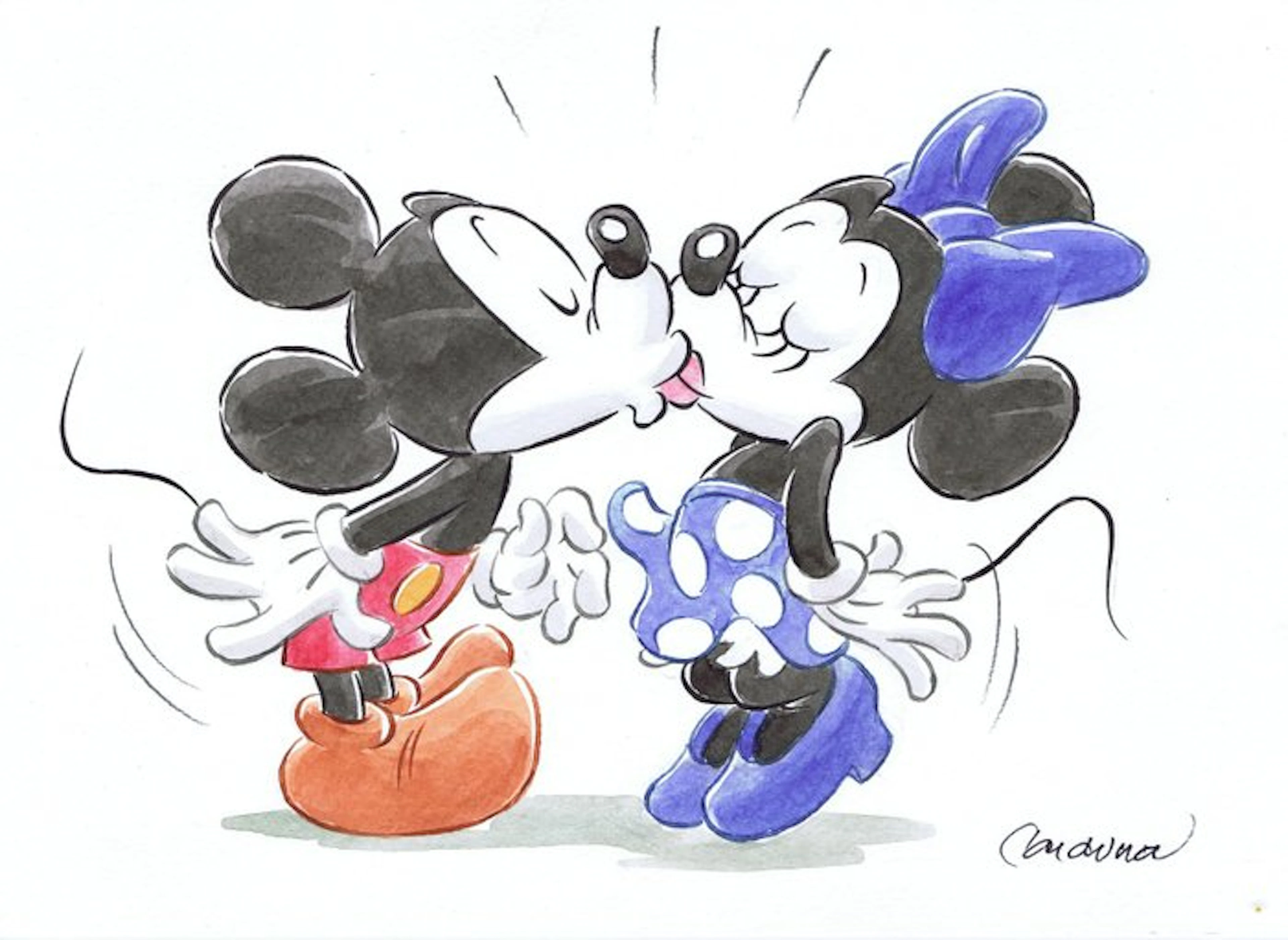 Cardona - 1 Watercolour - Mickey Mouse