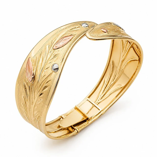 Bracelet - 18 kt. Yellow gold, Rose gold, White gold - Made in Italy - Handmade