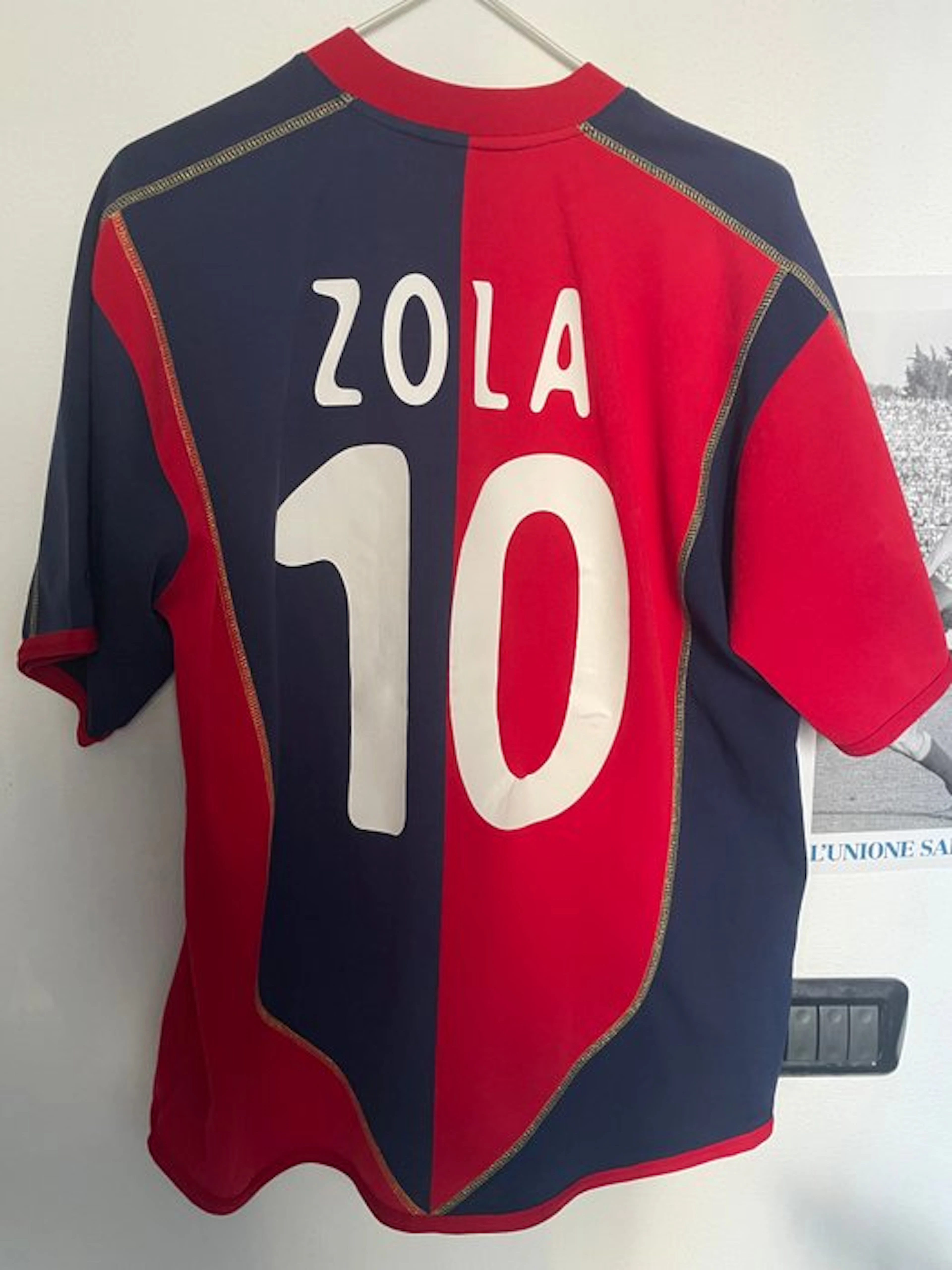 Cagliari - Italian Football League - Gianfranco Zola - 2003 - Football shirt