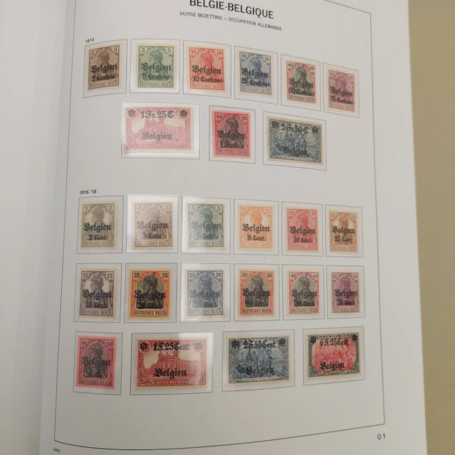 Belgium 1914/1920 - Complete collection of occupation stamps