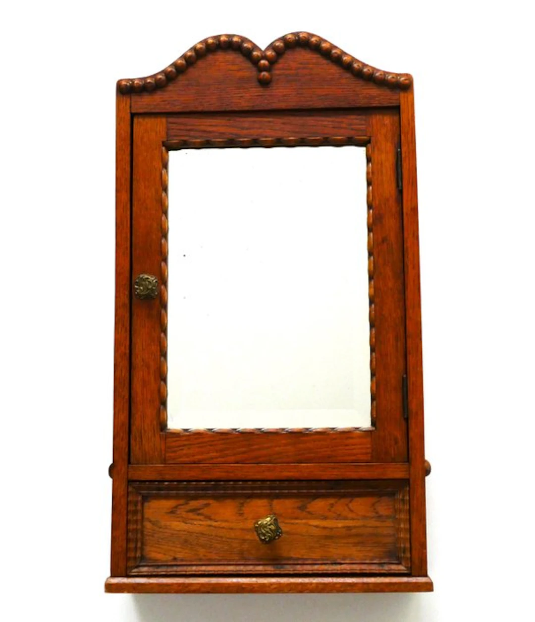 Handvervaardigd - Medicine cabinet - Antique French oak...