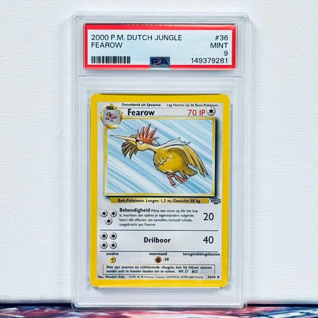 Pokémon Graded card - FEAROW #36 2000 P.M. DUTCH JUNGLE - Pokémon - PSA 9