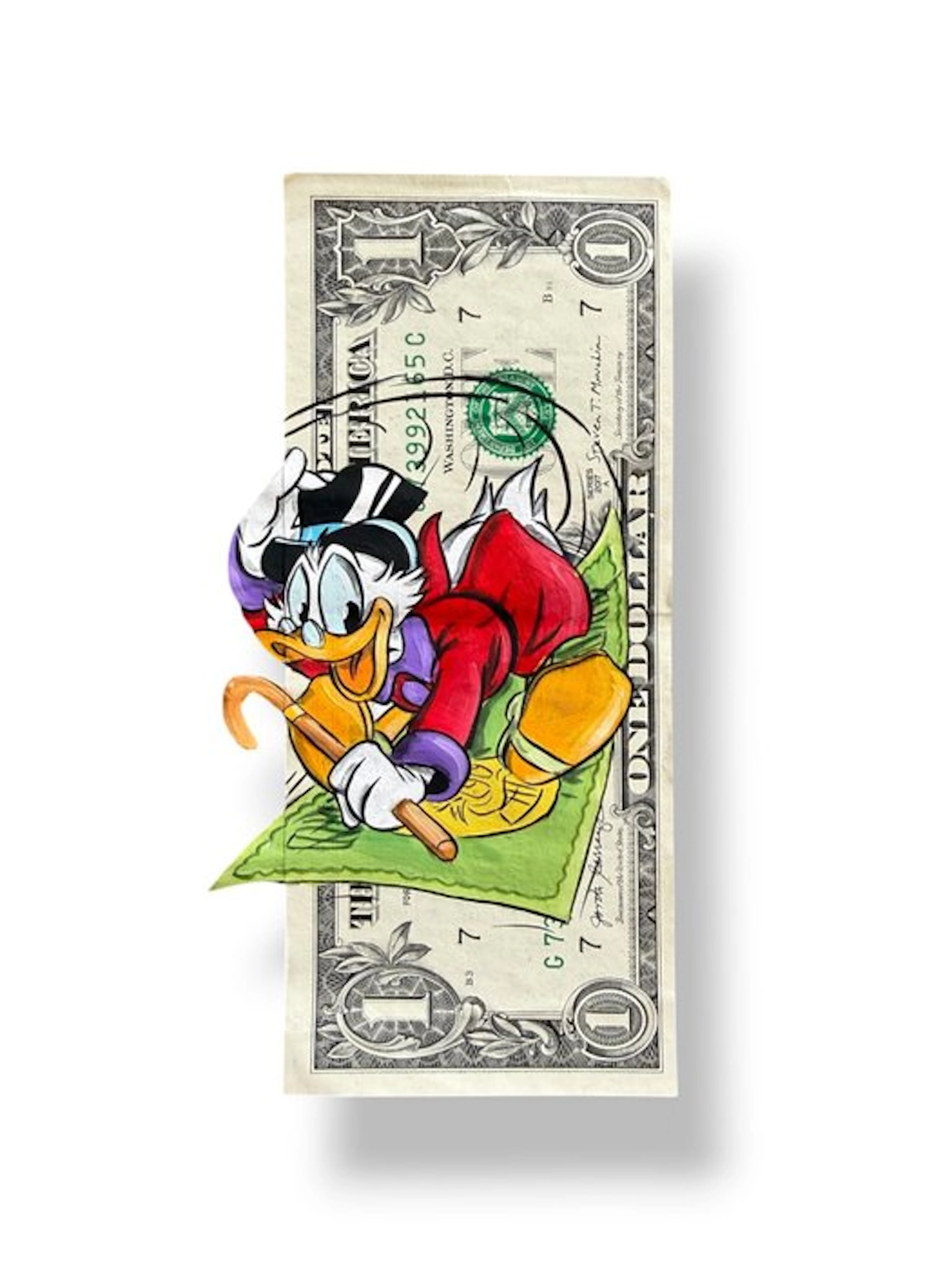 Alan Stefanov (1999) - "Flying Fortune" 1 dollar bill - NO Reserve