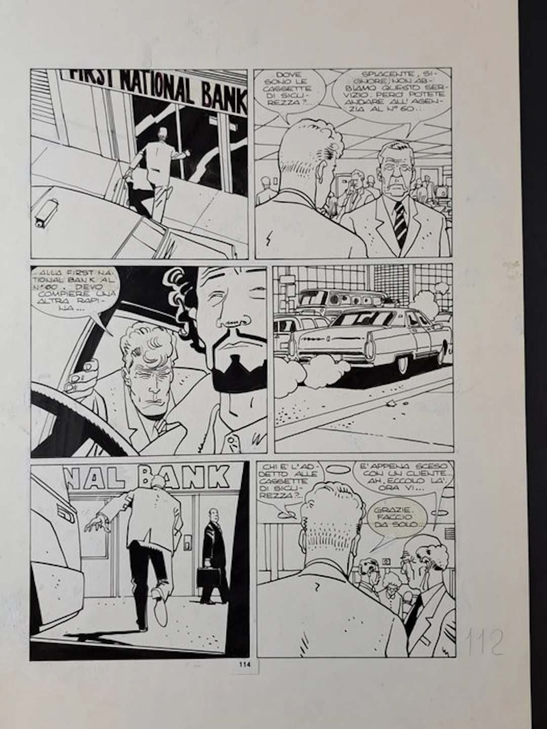 Alessandrini; Castelli - 1 Original page - Martin Mystere...
