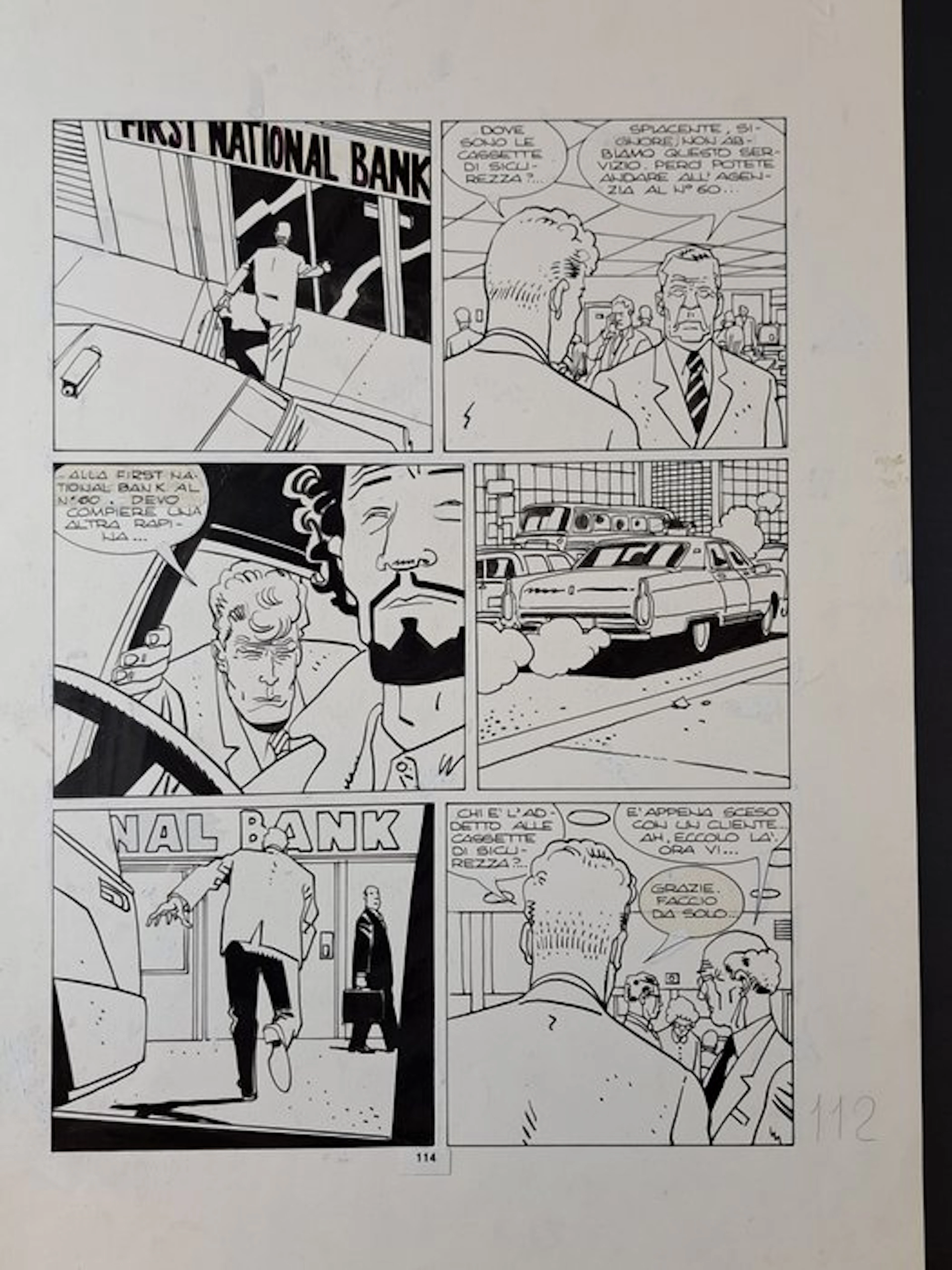 Alessandrini; Castelli - 1 Original page - Martin Mystere...
