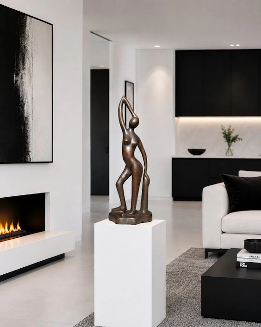 Sculpture, moderne bronzen stateu 59 cm - 59 cm - Bronze