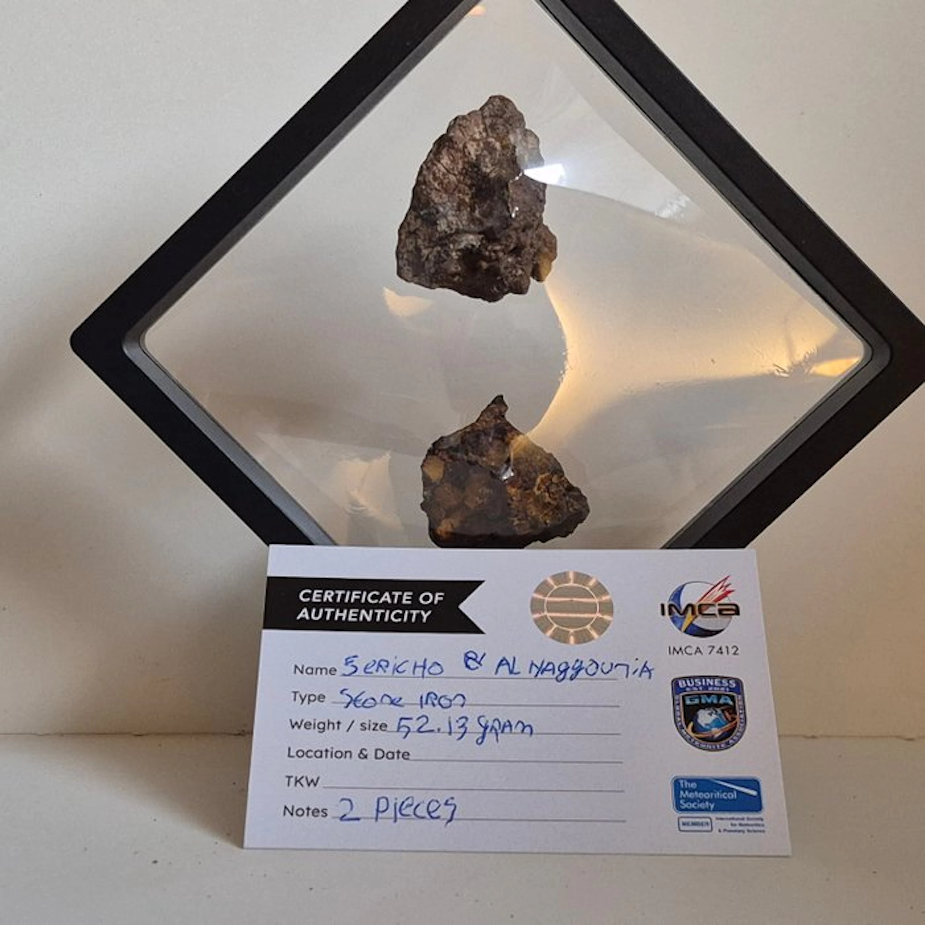 Sericho and Al Haggounia stone and iron - Height: 40 mm...