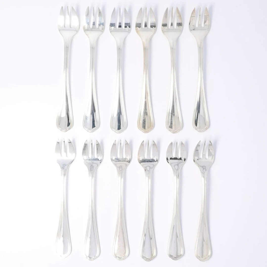 Christofle, Model: Spatours. - Fork (12) - Silverplated