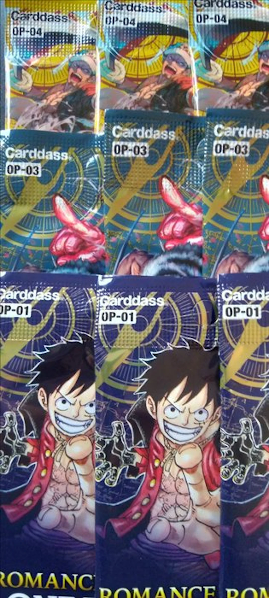Bandai - 9 Booster pack - One Piece - Lot de 9 boosters neufs et scellés 3xOP01