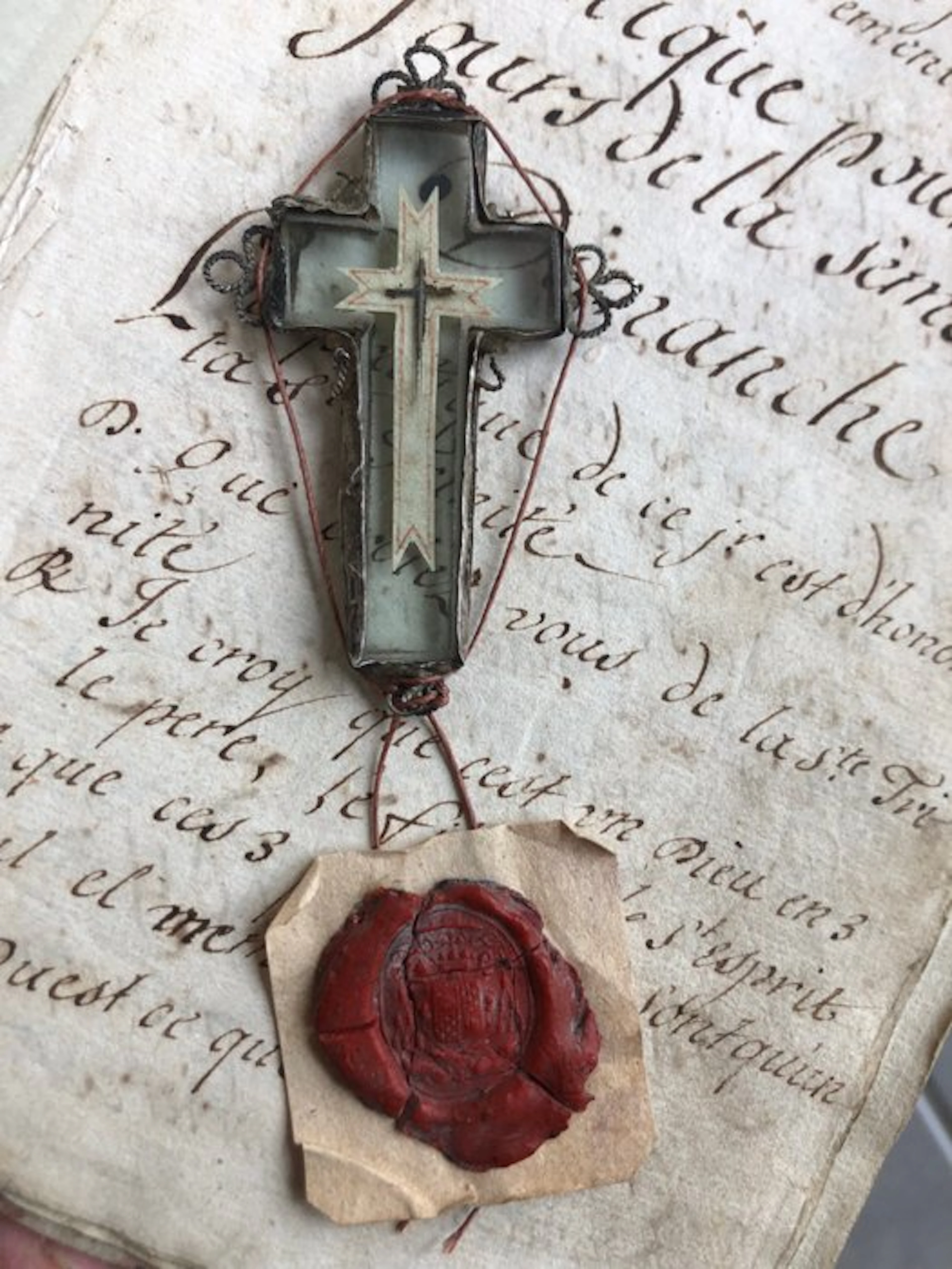 Reliquary - Glass - 1750-1800 - Holy Cross of Our Lord Jesus Christ