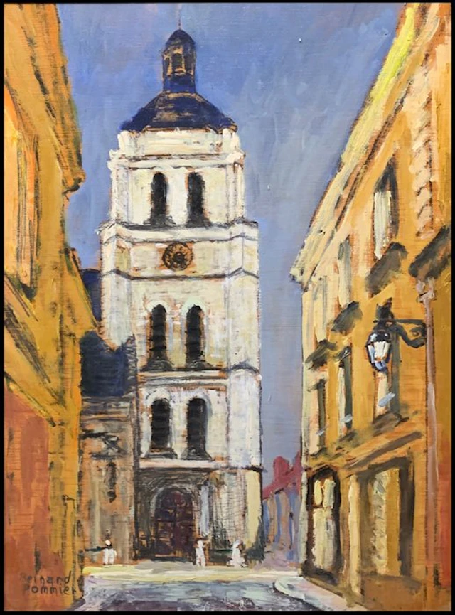 Bernard Pommier (1933) - Bourg-en-Bresse: La Cathédrale Notre-Dame