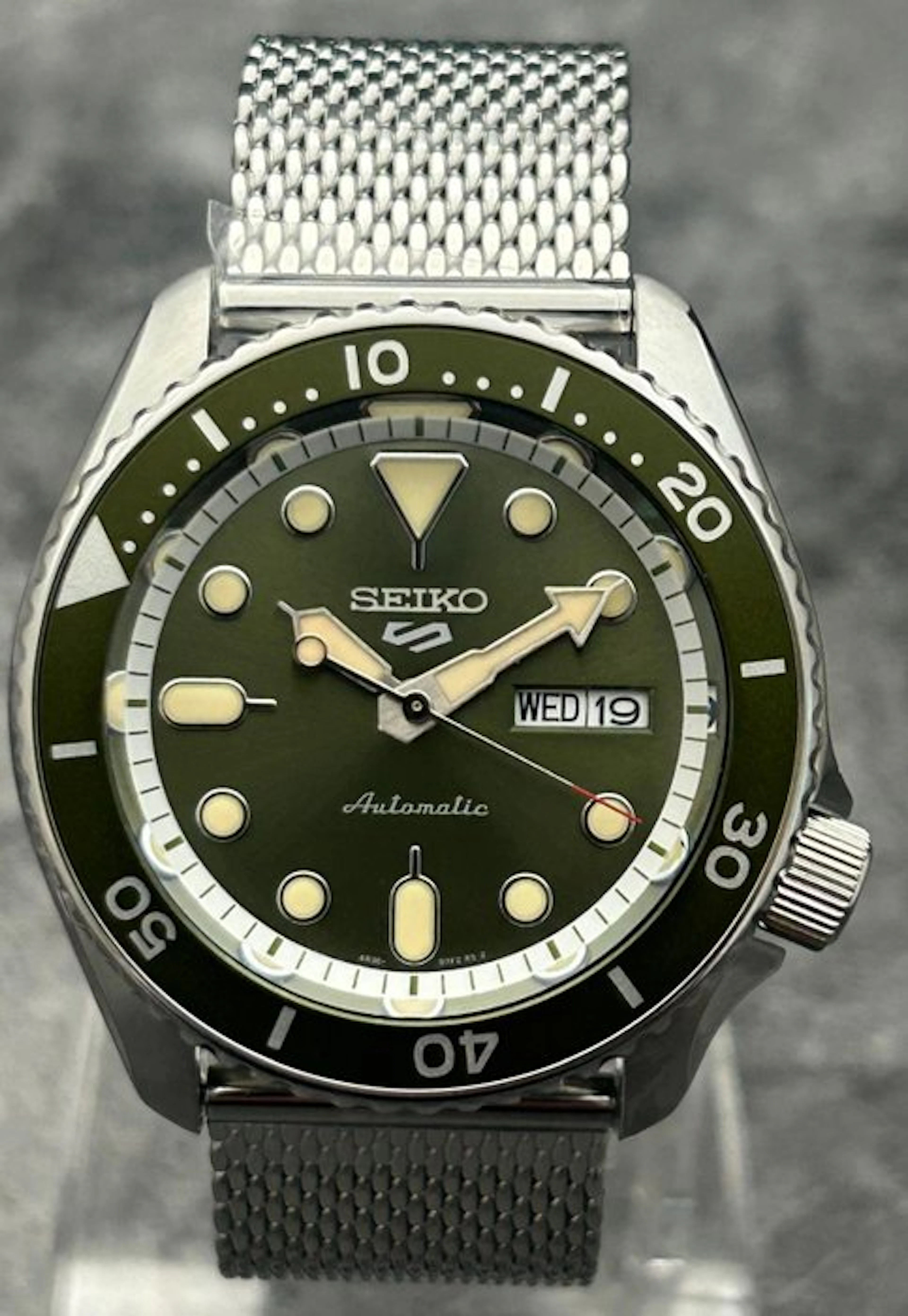 Seiko - 5 Sports Green Sunburst Dial - No reserve price...