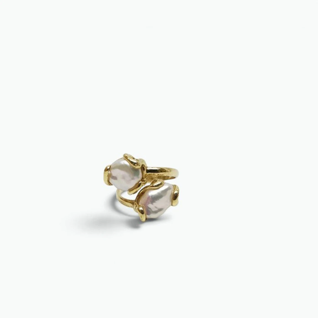 Pearl - Sterling Silver 925 - Ring - Italian craftsmanship