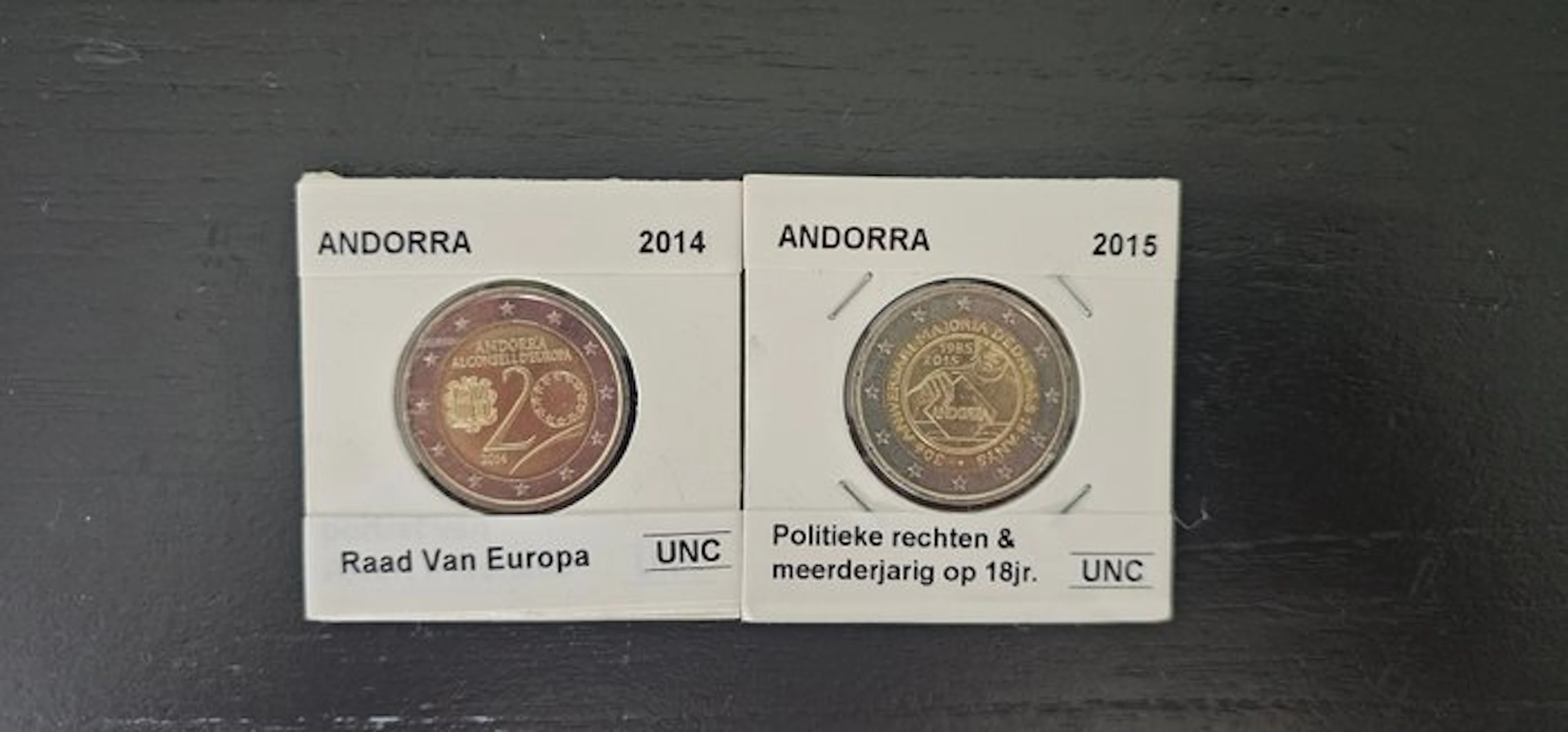 Andorra. 2 Euro 2014/2015 "Conseil de l'Europe" +...