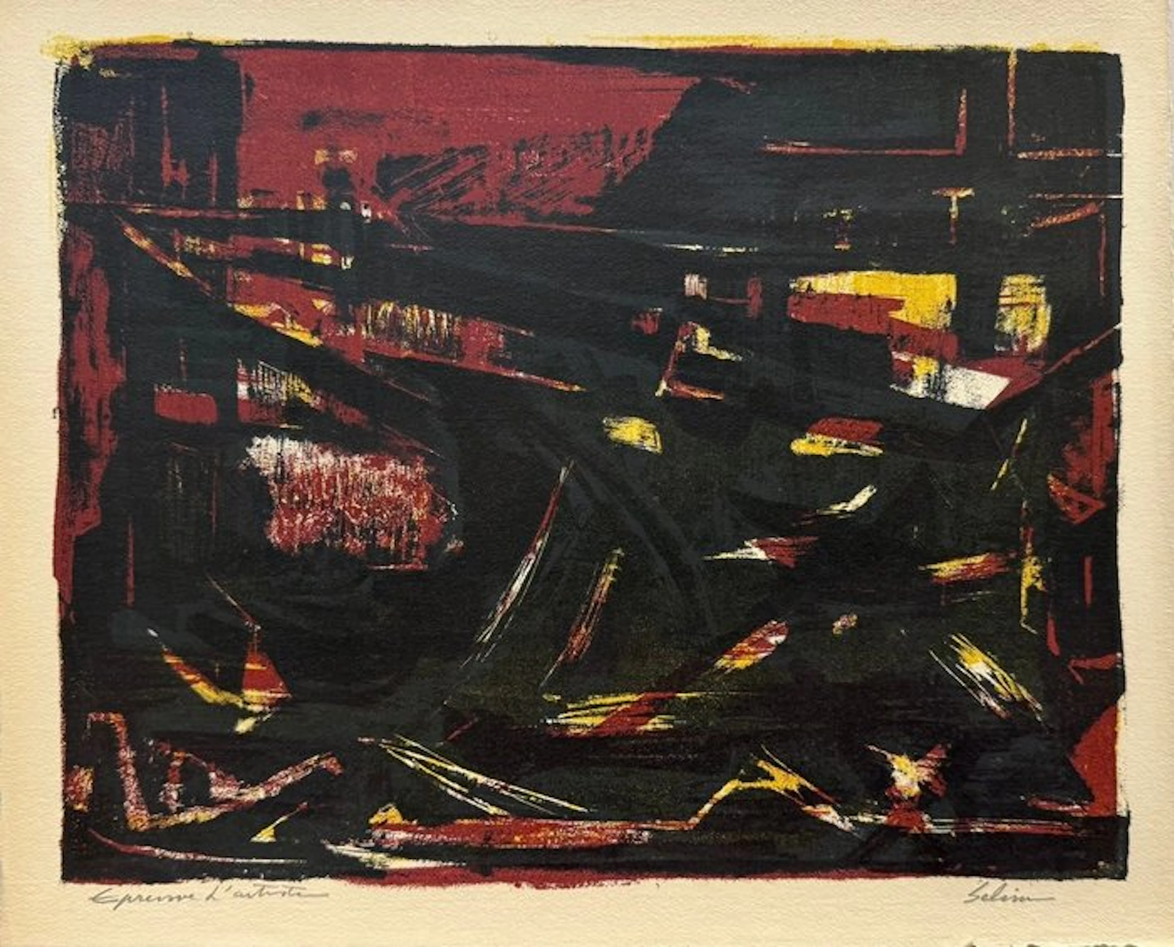 Selim Turan (1915-1994) - Composition abstraite