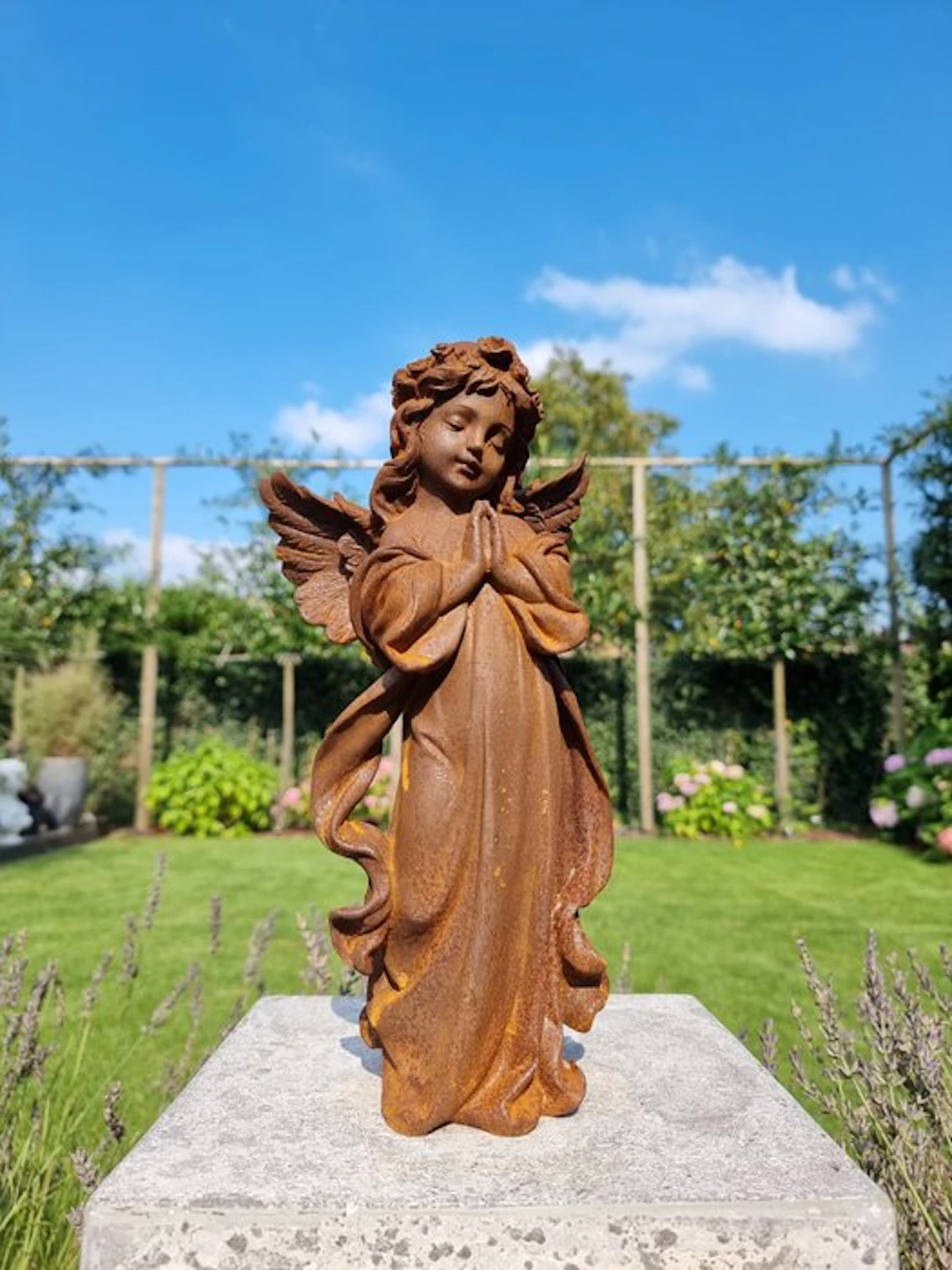 Sculpture, Angel - 32 cm - Iron