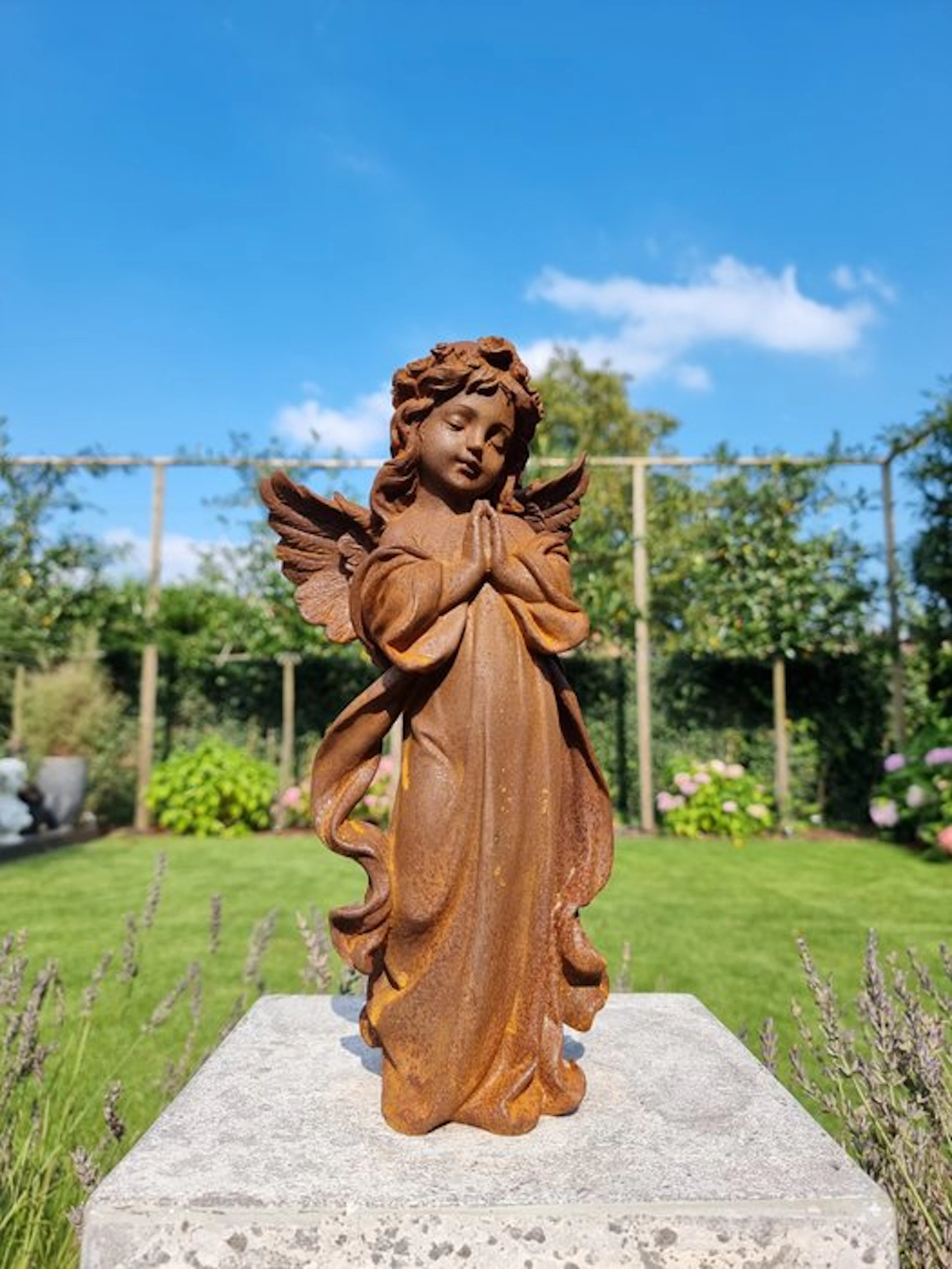 Sculpture, Angel - 32 cm - Iron