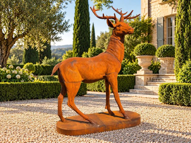 Statue, XL Deer - 140 cm - Cast iron - 2026
