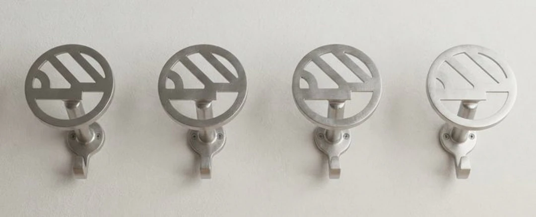 Coat rack (4) - Aluminium - Art Deco