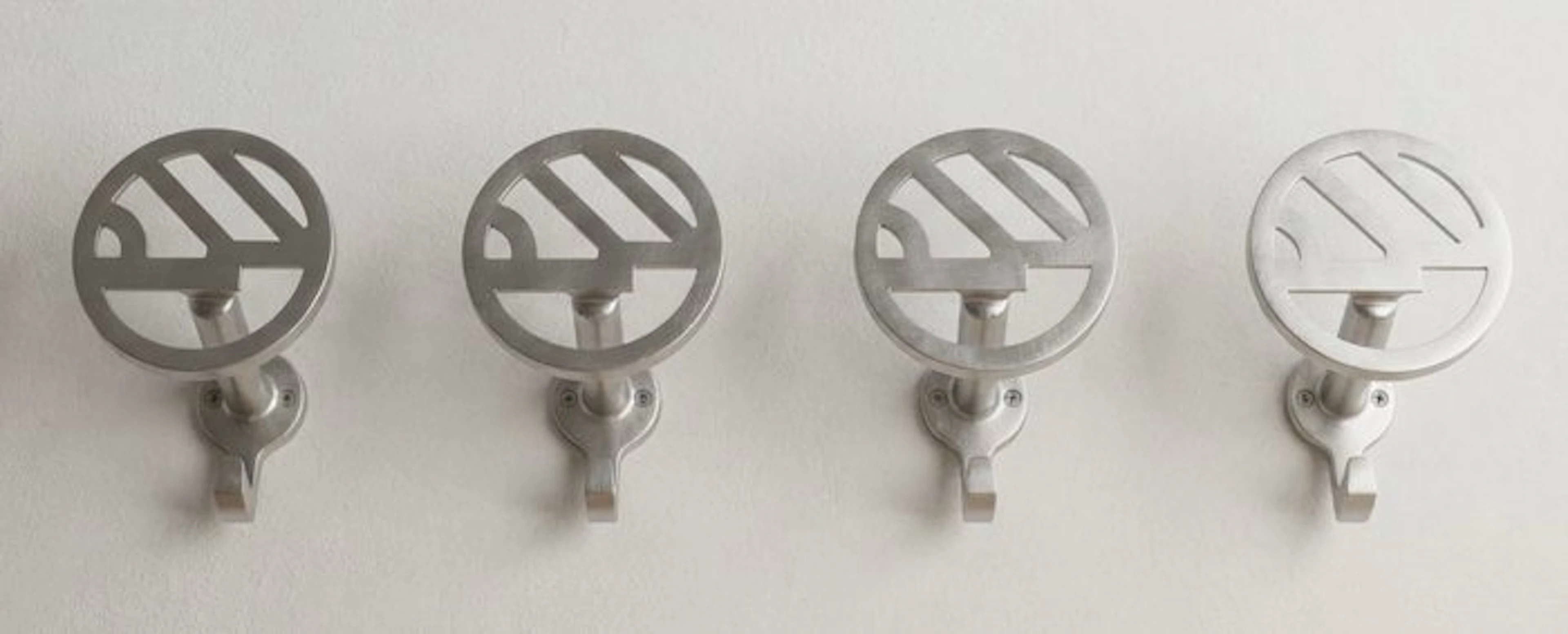 Coat rack (4) - Aluminium - Art Deco