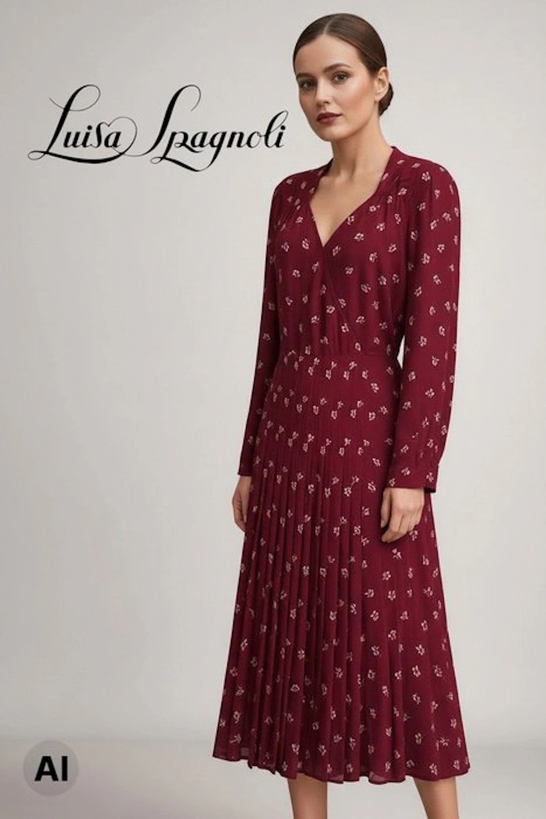 LUISA SPAGNOLI - Abito Midi Vintage "Elegantia" –...