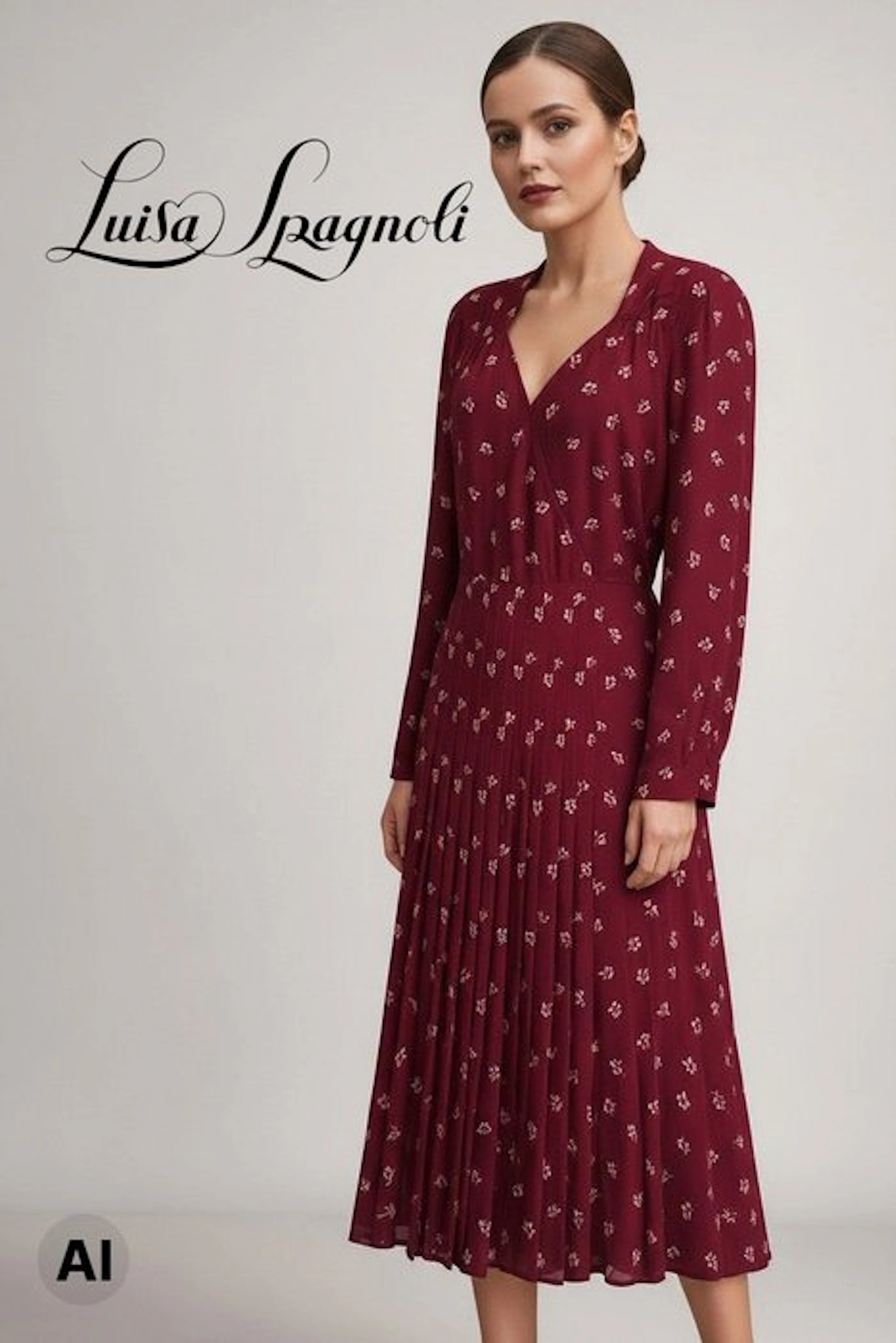 LUISA SPAGNOLI - Abito Midi Vintage "Elegantia" –...