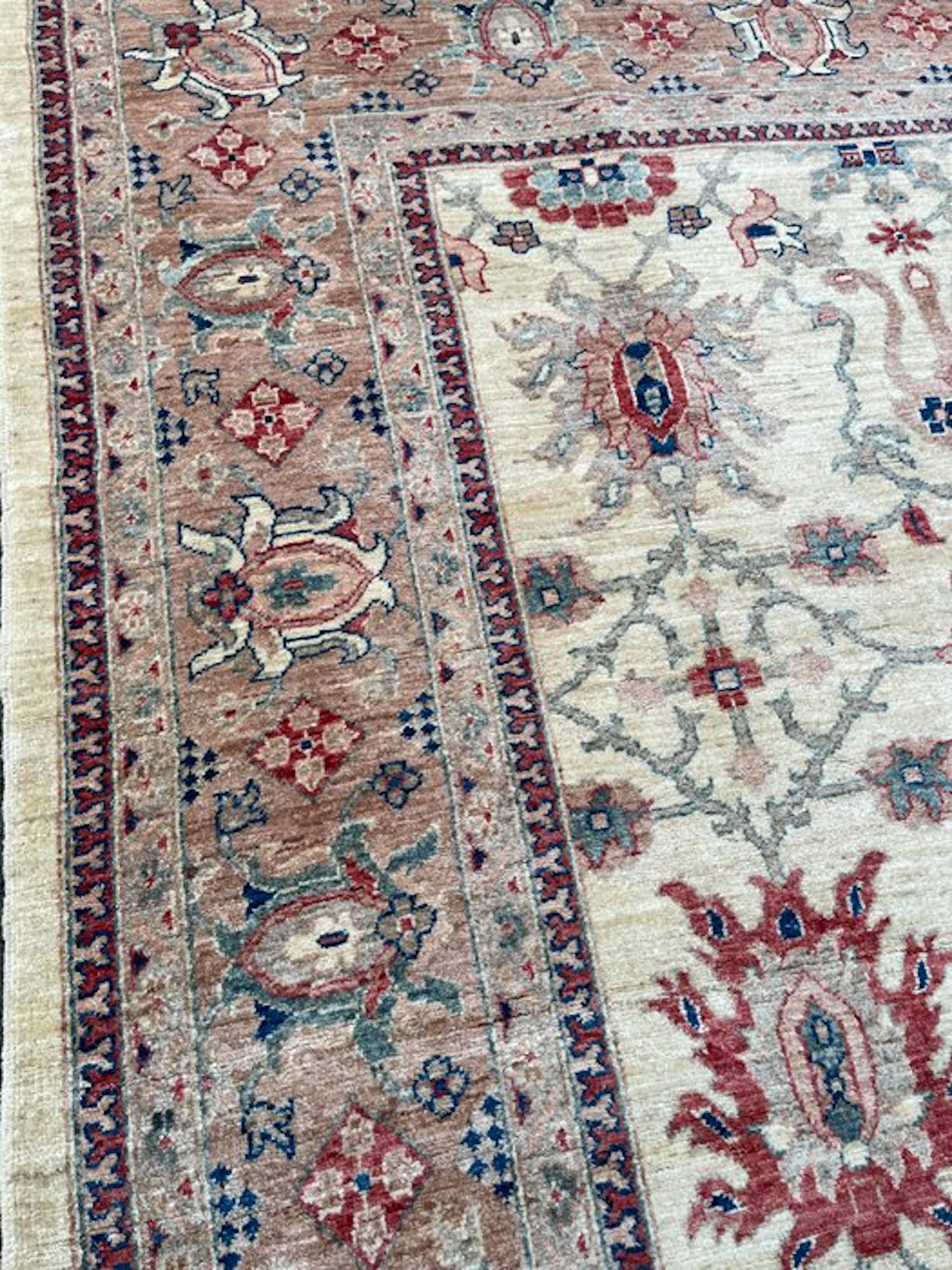 Afghan Feraghan Ziegler (unused) - hand-knotted - wool...