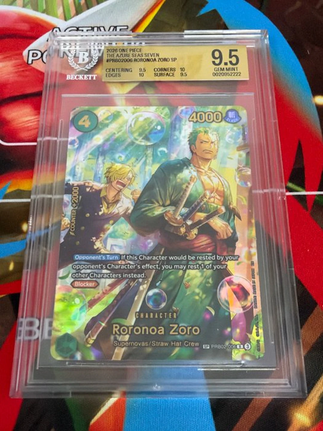 One Piece - 1 Graded card - One Piece - Roronoa Zoro...