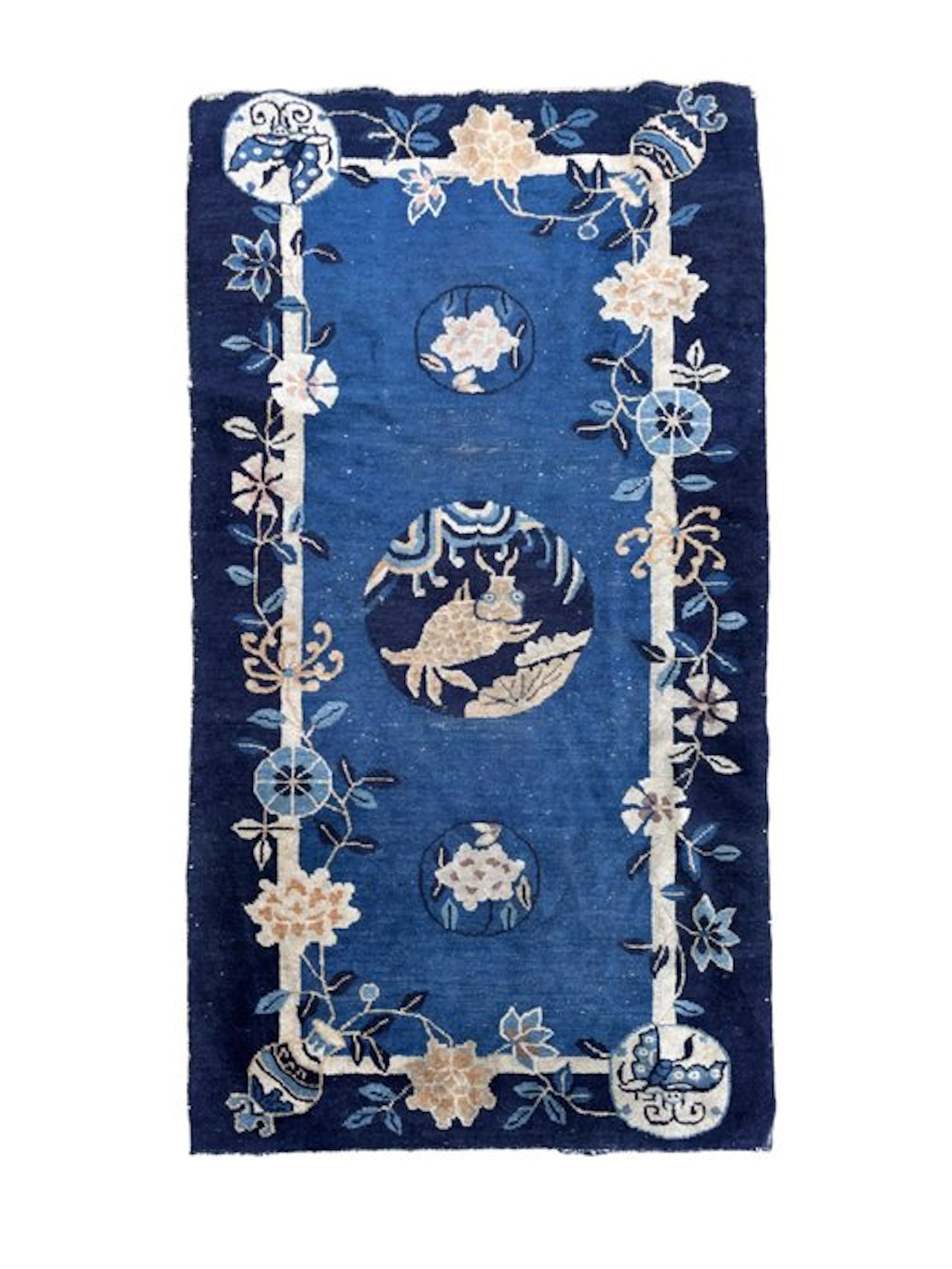 Art Deco - Beijing - 1920 - Rug - 144 cm - 78 cm - Moon Rabit - antique china