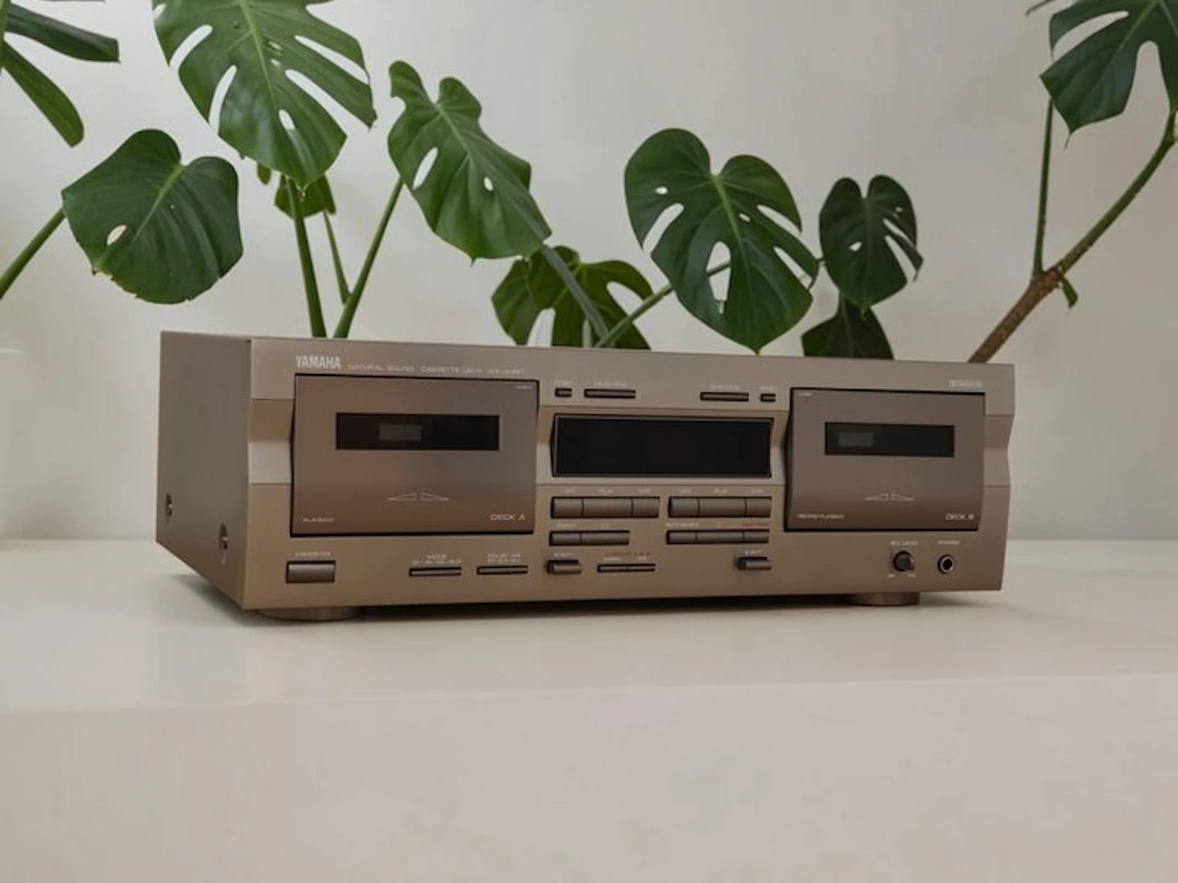 Yamaha - KX-W321 Dual Auto-Reverse Compact Audio-cassette deck