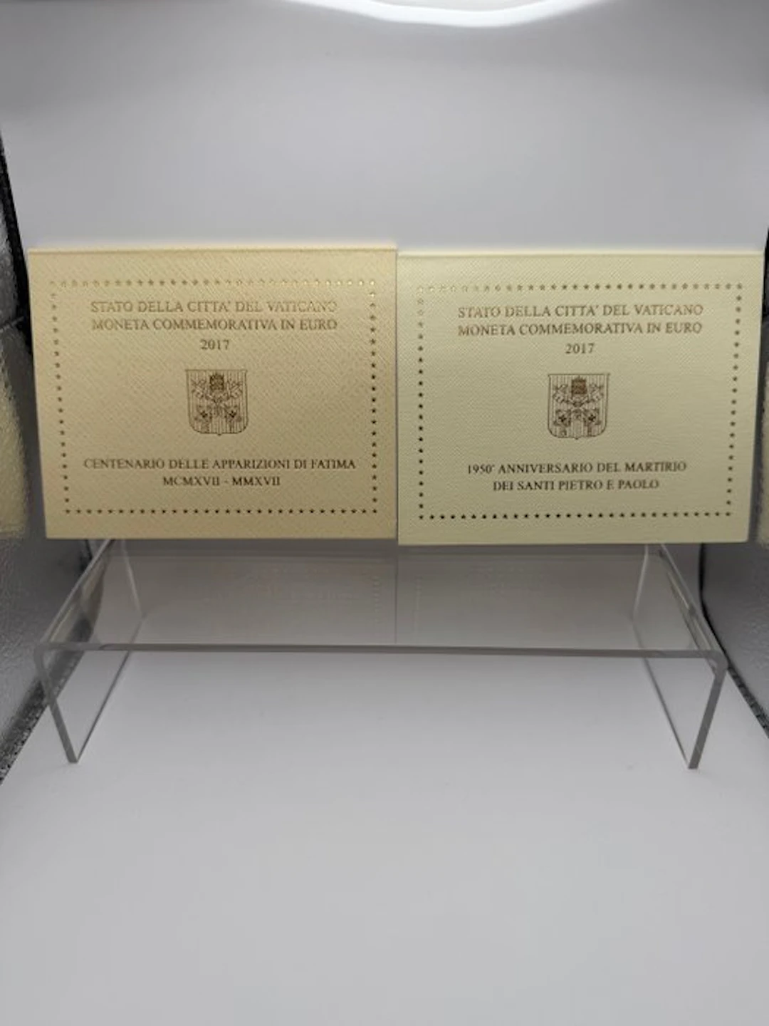 Vatican. 2 Euro 2017 "Santi Pietro e Paolo" + "Fatima" (2...