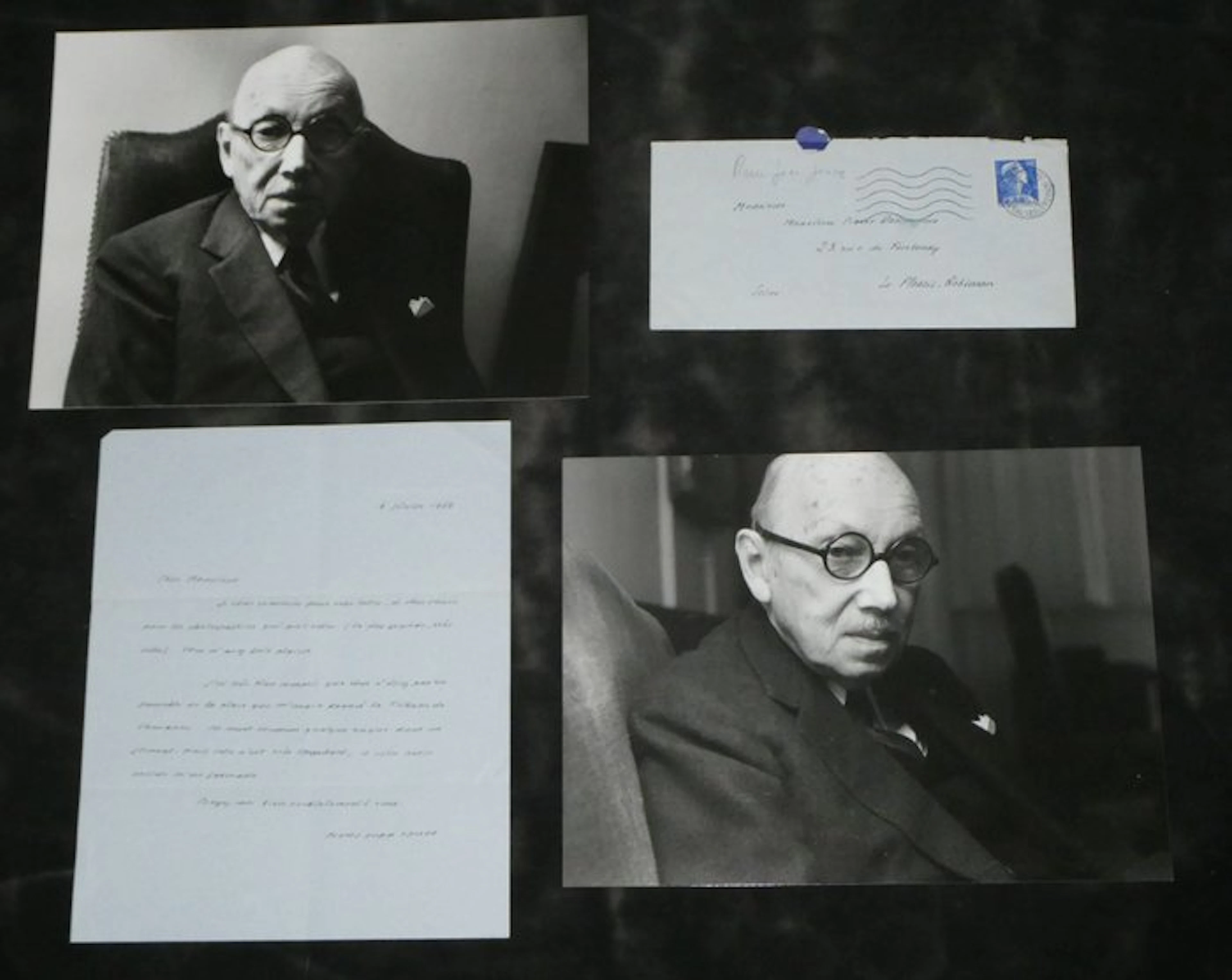 Pierre Jean Jouve - Lettre autographe et lettre signées à...