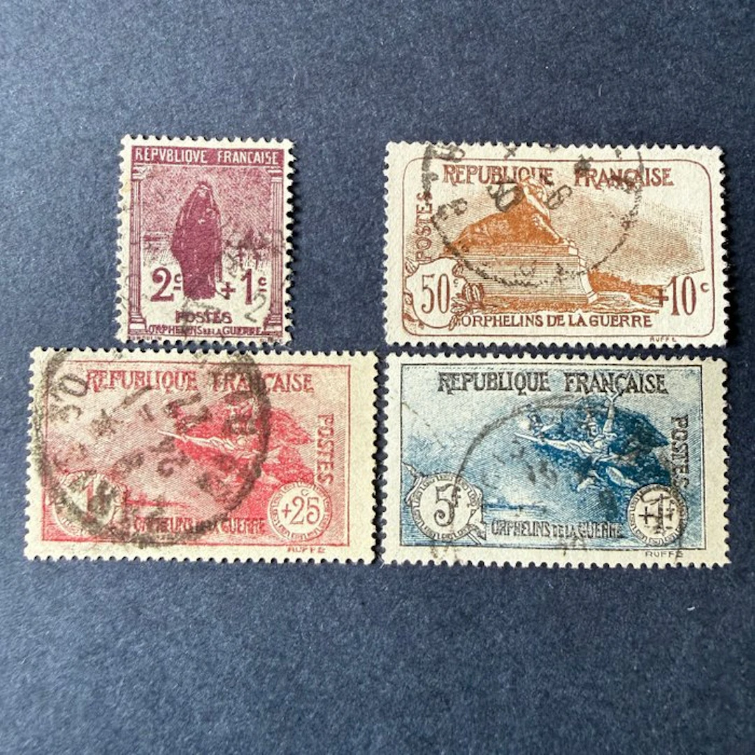 France - Yvert 229/232 "Orphelins 3rd series" cancelled. Very good.