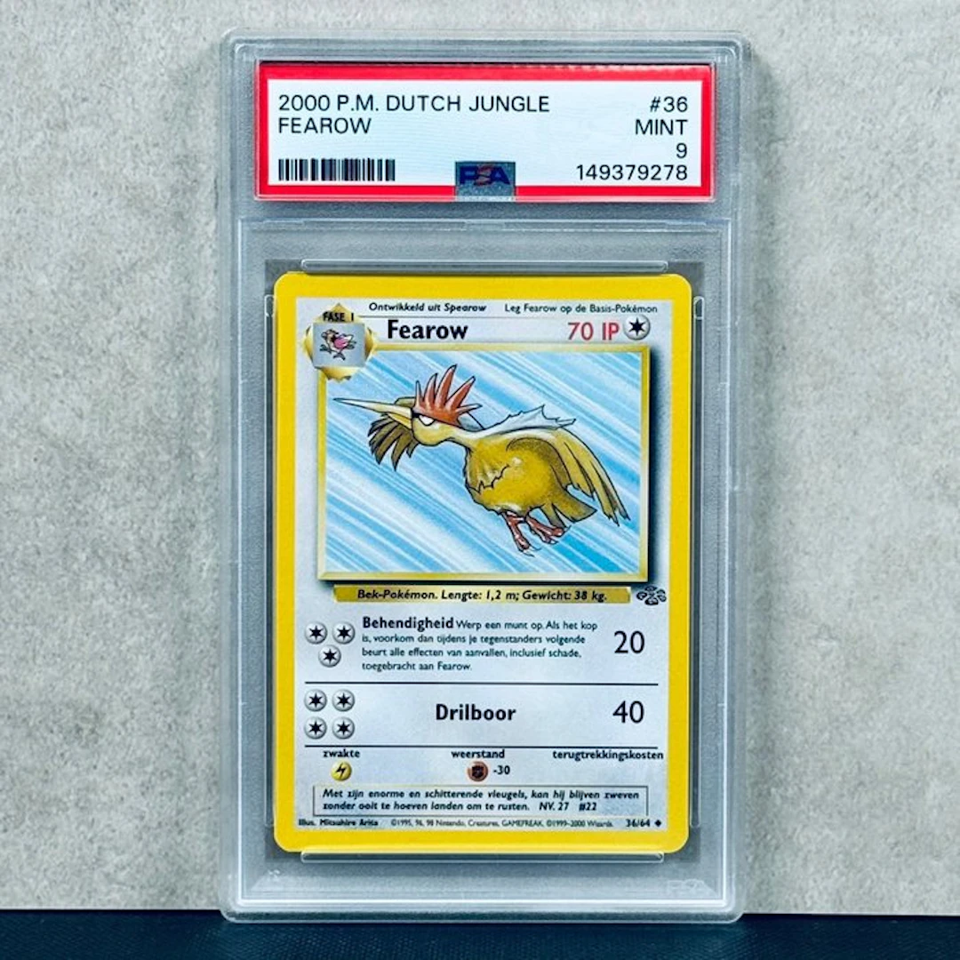 Pokémon Graded card - FEAROW #36 2000 P.M. DUTCH JUNGLE - Pokémon - PSA 9