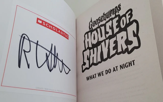 Goosebumps - R.L Stine - Autograph, Book