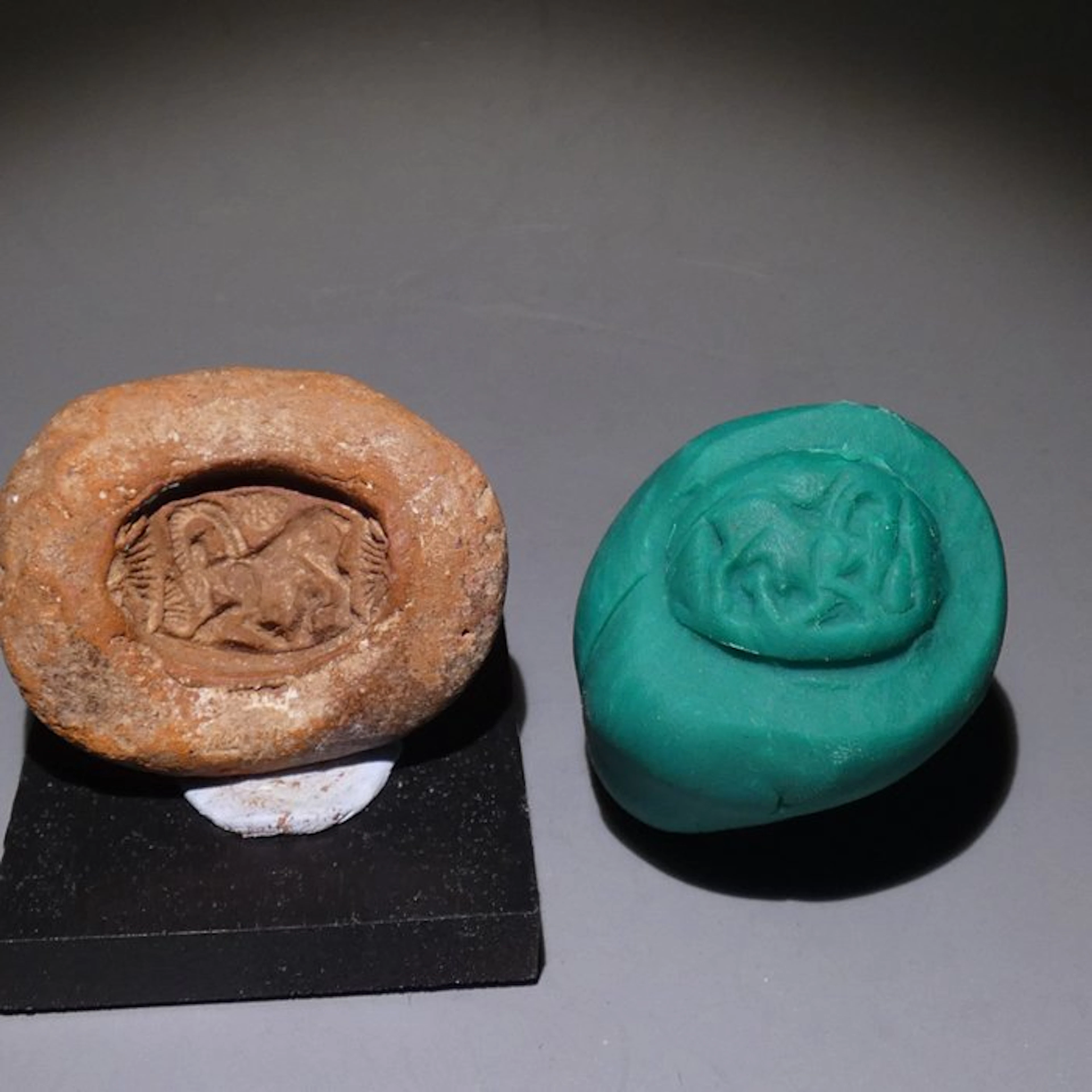 Ancient Egyptian Terracotta Mould for making Ibex Ring
