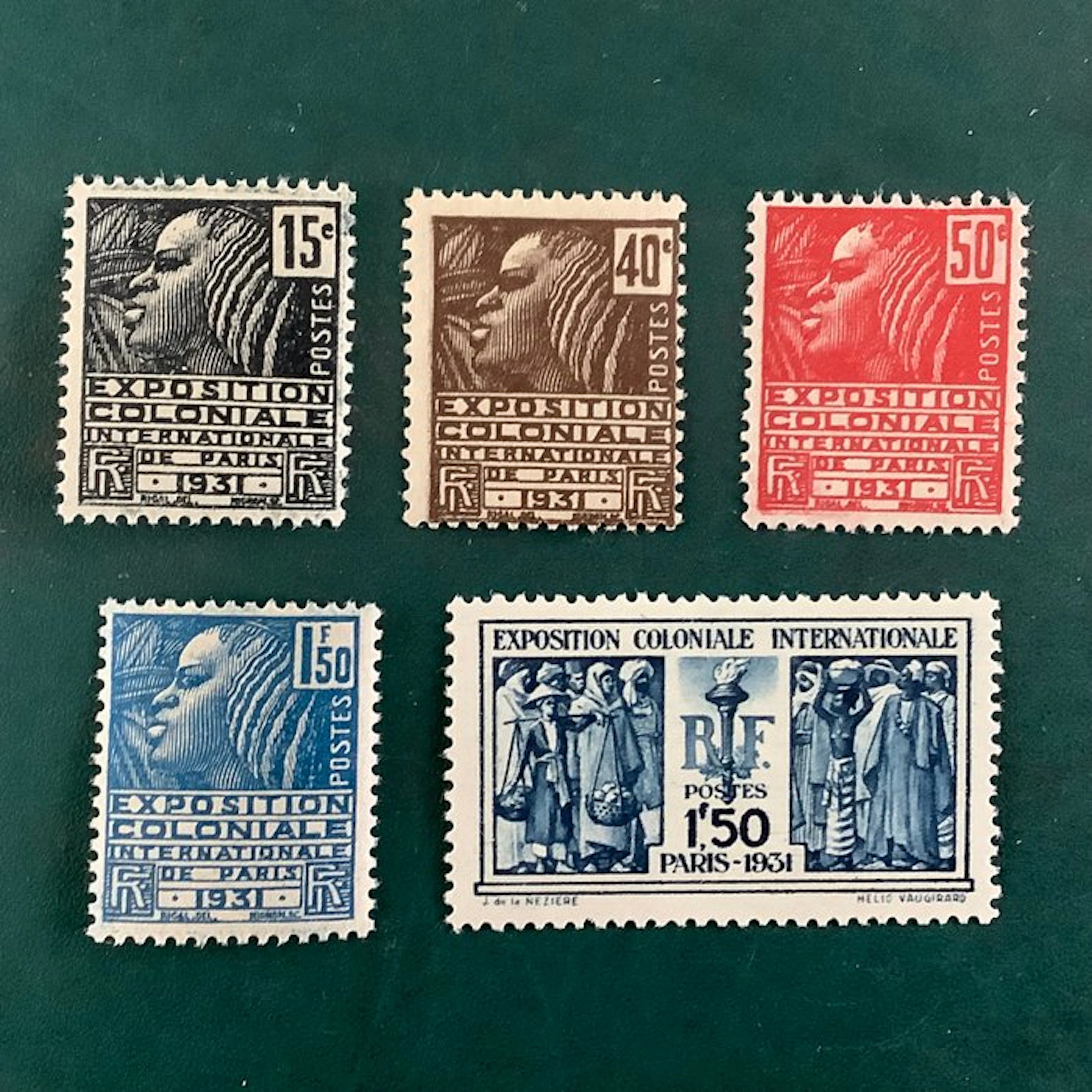 France 1930 - Colonial exhibition featuring the highest value