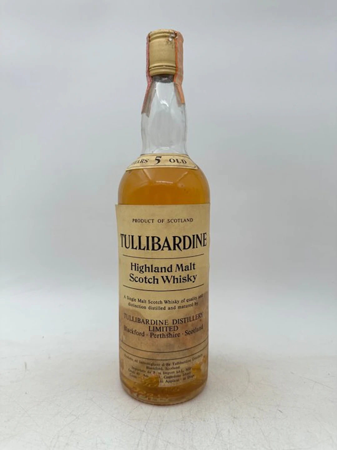 Tullibardine 5 years old - b. 1970s - 75cl