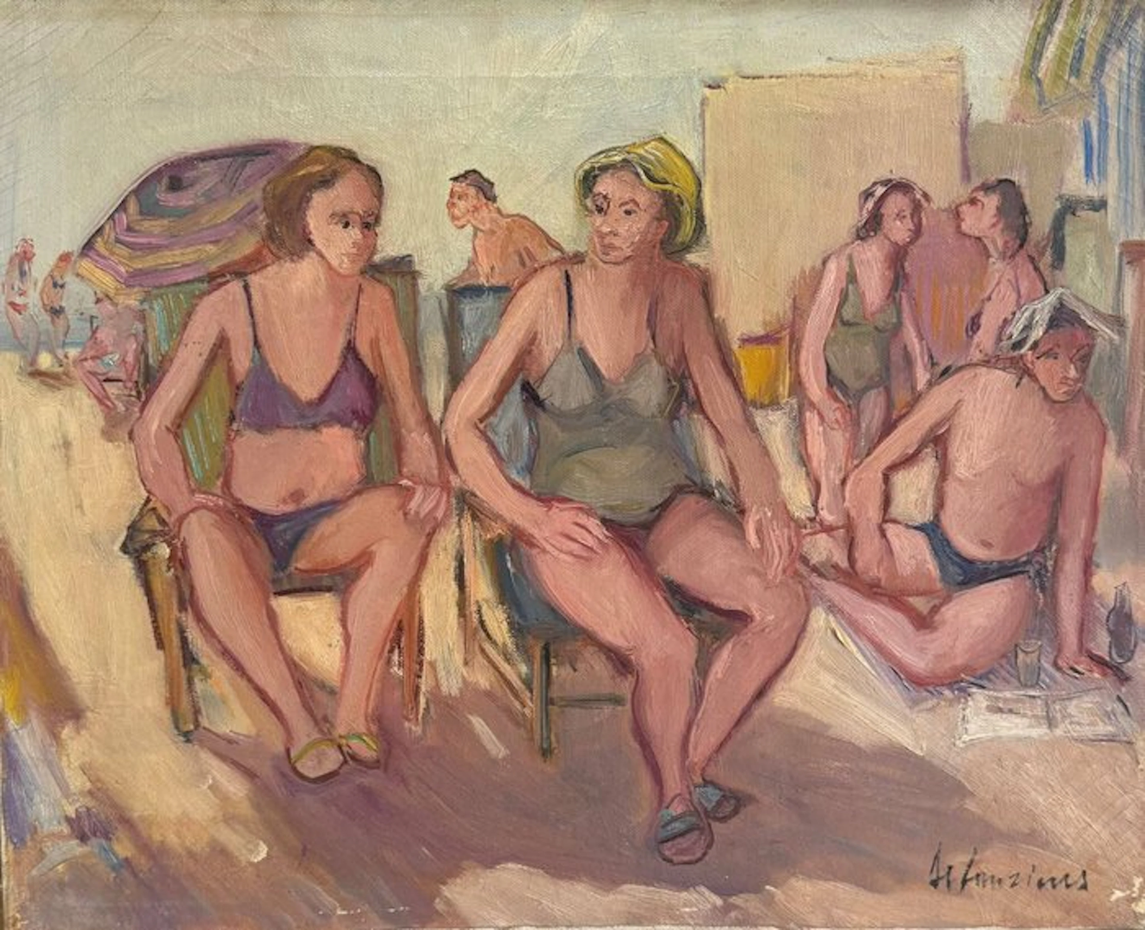 Armando De Lauzieres (1943) - Bagnanti