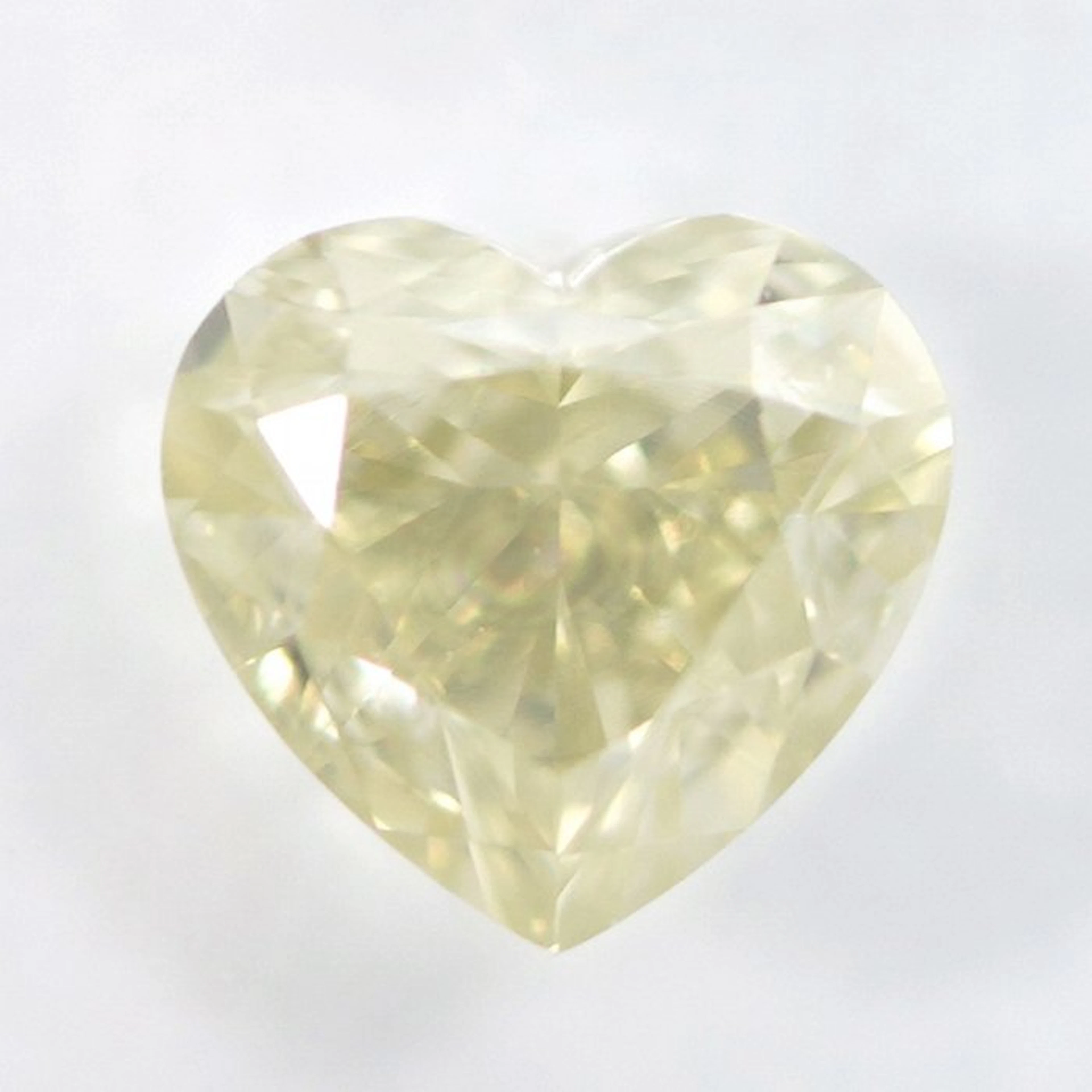1 pcs Diamond (Natural coloured) - 0.78 ct - Heart...