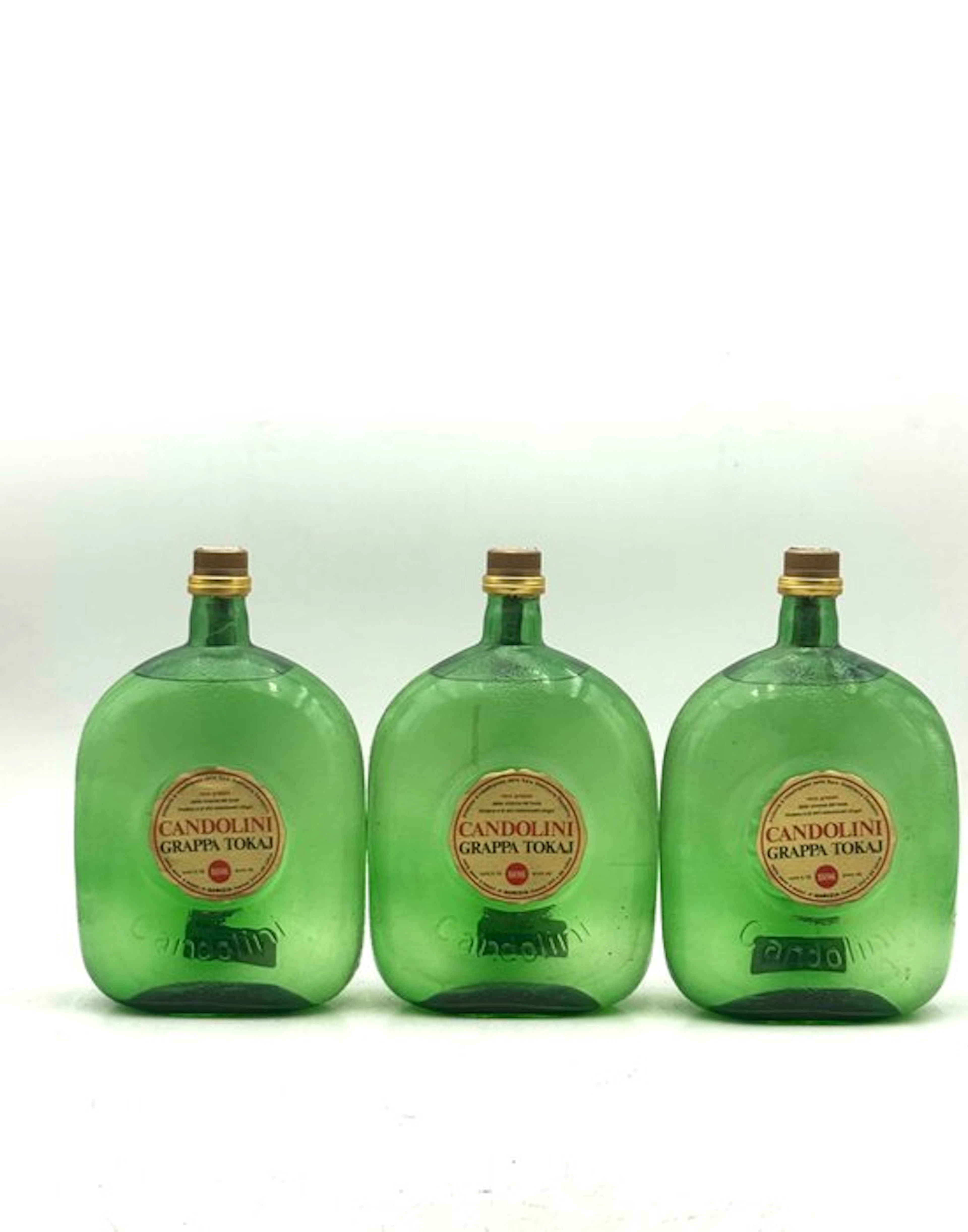 Candolini - magnum Grappa Tokaj - b. 1970s - 150cl - 3 bottles