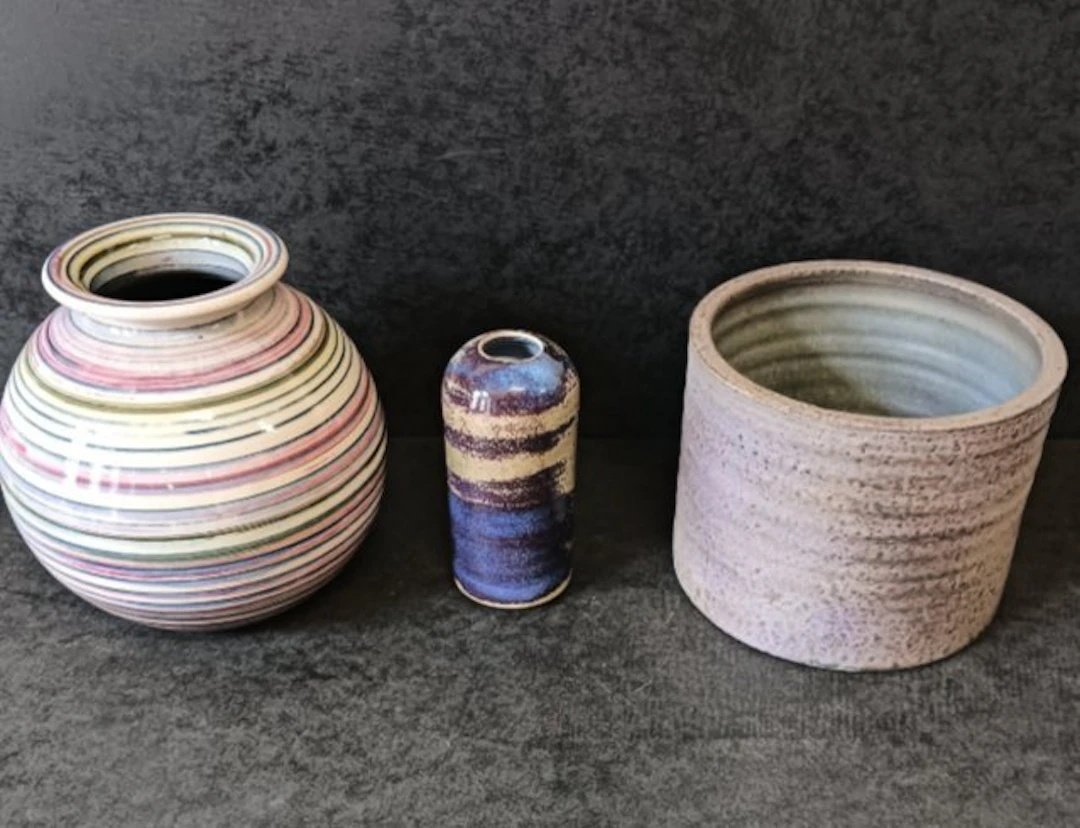 Mobach - Vase - Ceramic - Three vintage vases
