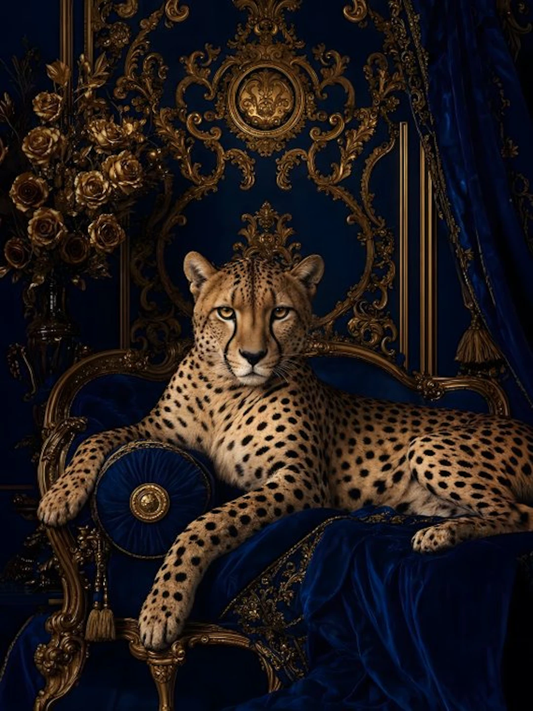 daveY - MODERN REGENCY CHEETAH - "ROYAL SAPPHIRE"