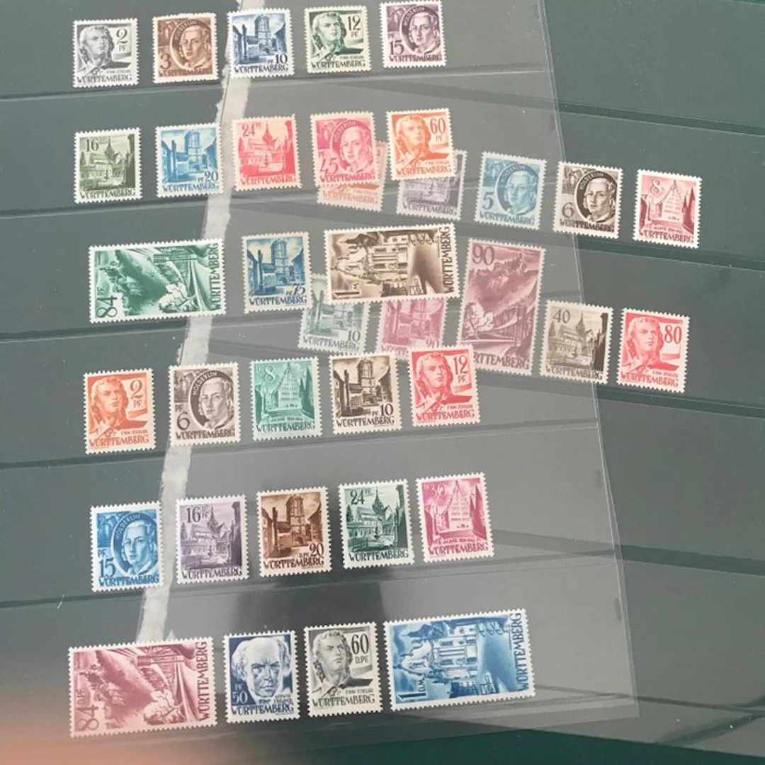 Württemberg - French zone 1947/1948 - Two issues with...