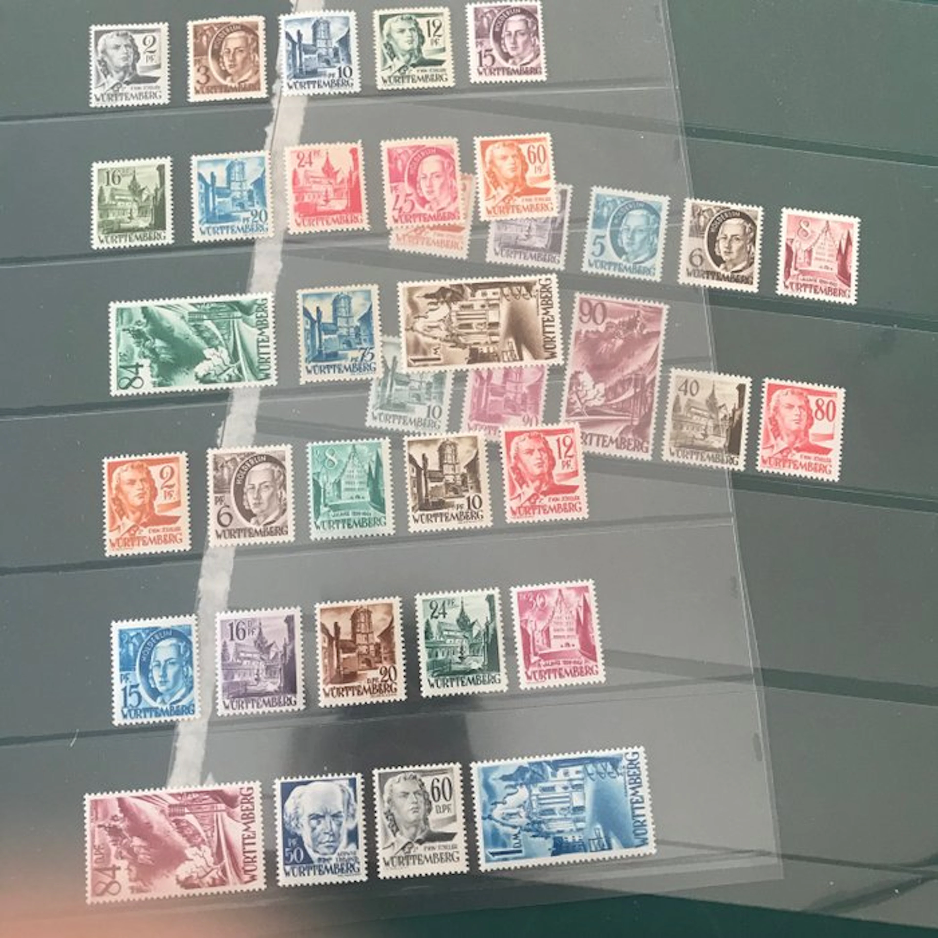 Württemberg - French zone 1947/1948 - Two issues with...
